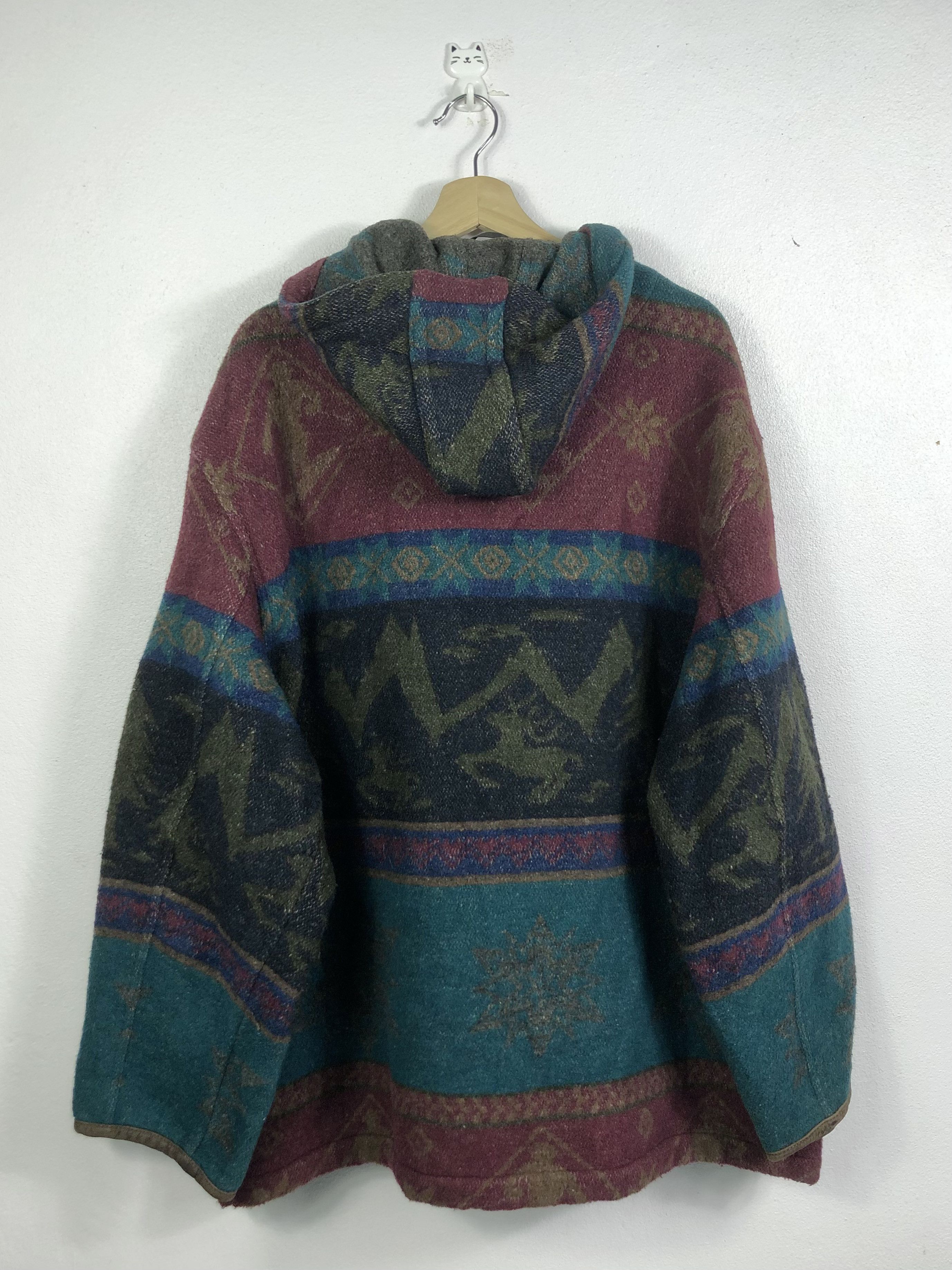 L.L. Bean Vintage L.L. Bean Ski Navajo Aztec Hooded Wool Jacket Winter Size US L / EU 52-54 / 3 - 8 Thumbnail