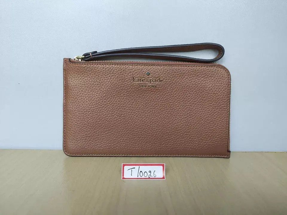 Kate Spade Kate Spade New York L-Zip Leather Wristlet T-0026 Size ONE SIZE - 9 Thumbnail
