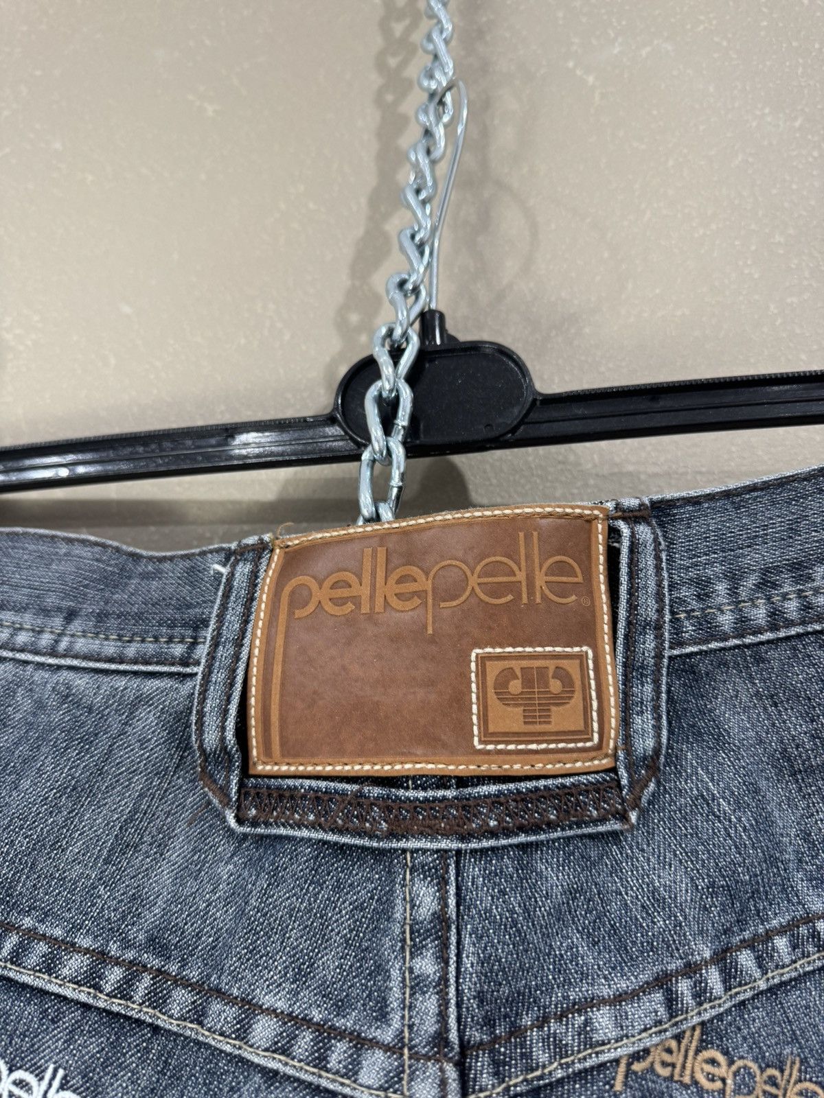 Pelle Pelle Crazy Vintage Y2K Pelle Pelle Baggy Jeans Embroidered Skater Size US 34 / EU 50 - 4 Thumbnail