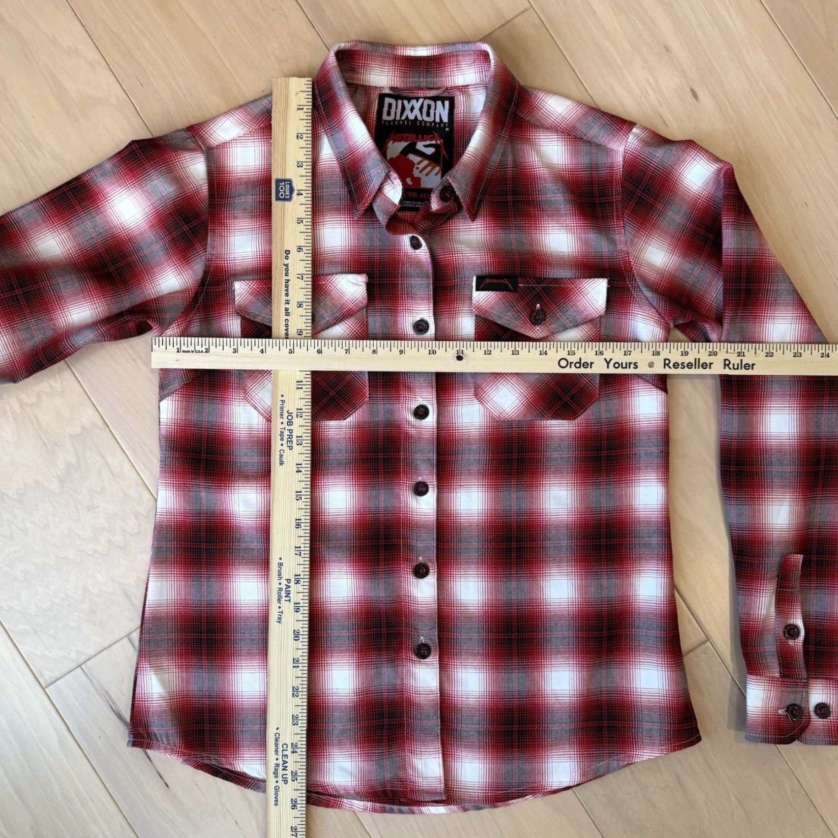 Vintage Dixxon Flannel Company Shirt Women's M Red Metallica Kill Em All Workwear Shirt Size M / US 6-8 / IT 42-44 - 3 Thumbnail