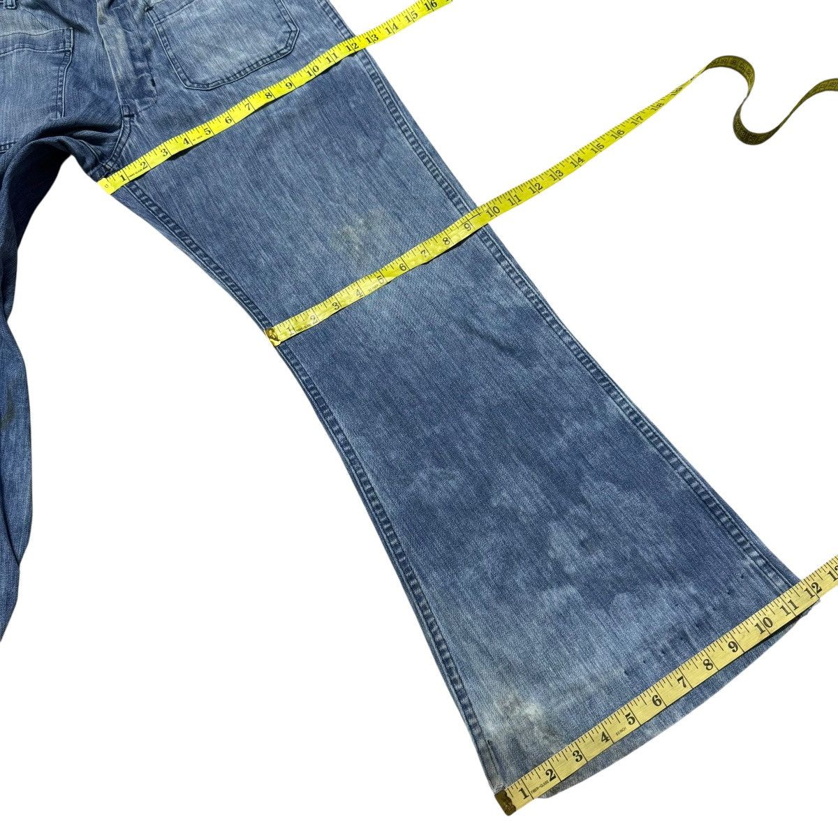 Vintage Vintage 80s US Navy Seafarer Denim Flare Pant Distressed Size US 32 / EU 48 - 19 Thumbnail