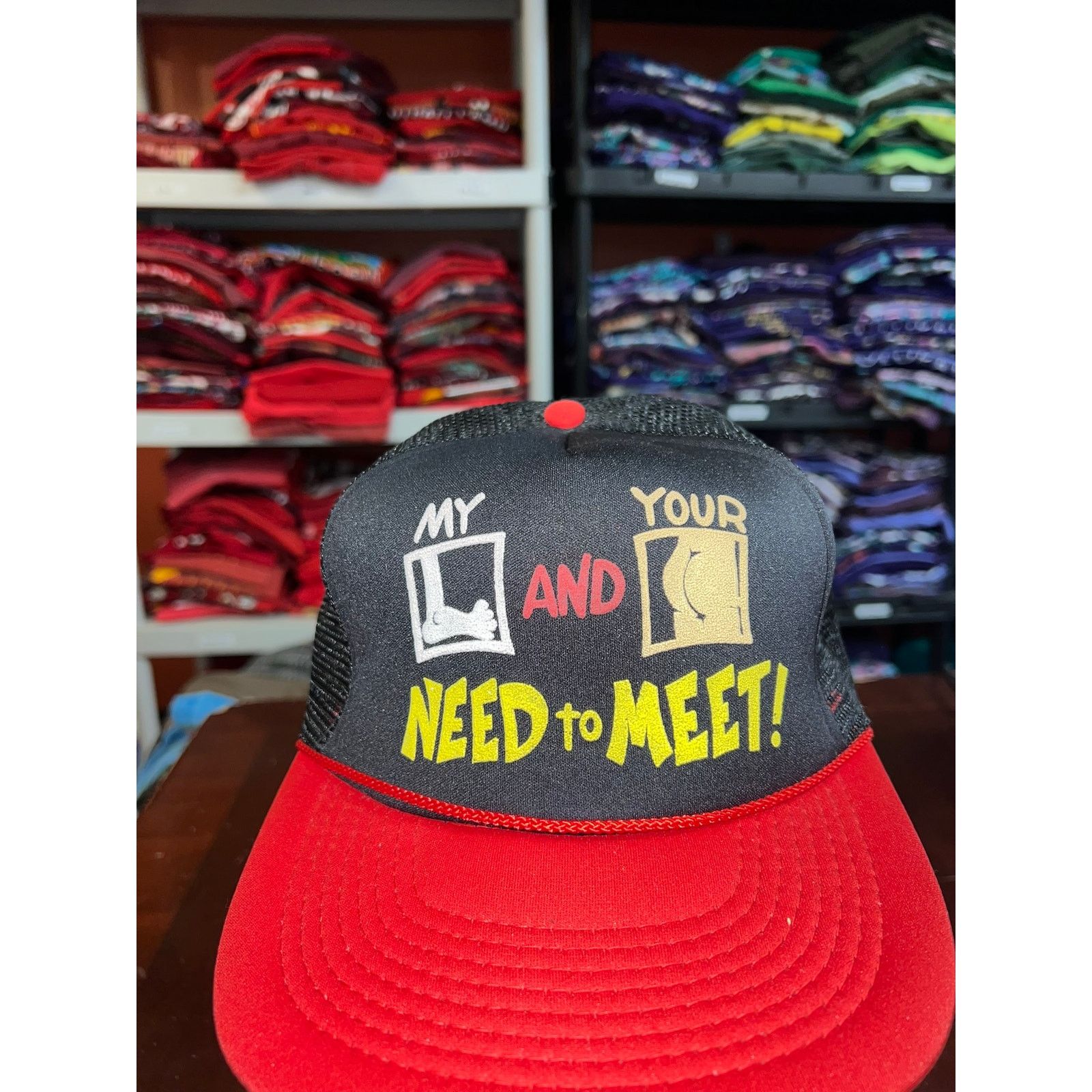 Vintage Vintage Joke Hat My Foot And Your Butt Need Meet Snapback OS Size ONE SIZE - 2 Thumbnail