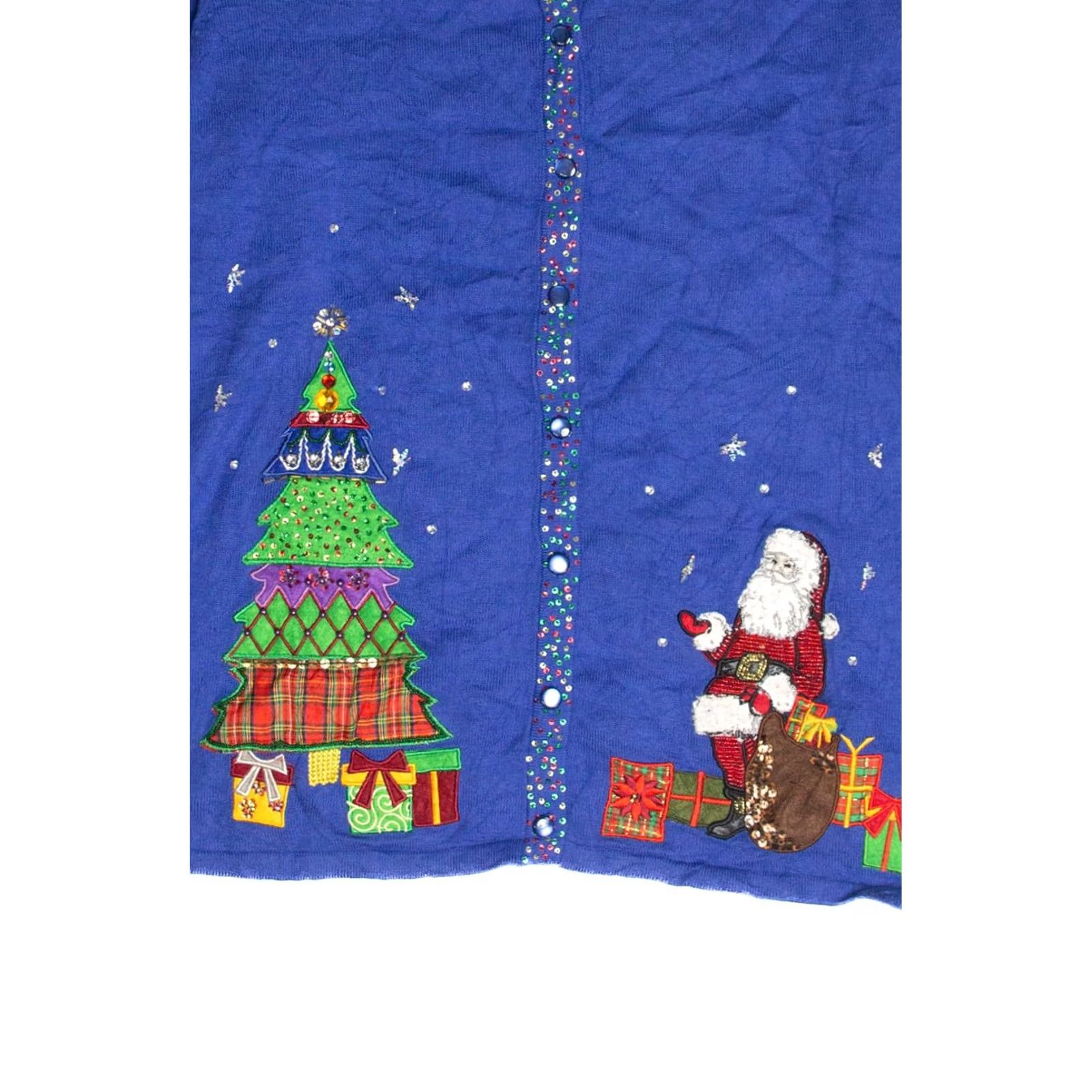 Vintage Vintage Ugly Christmas Cardigan - Medium Size Mercer Street Size M / US 6-8 / IT 42-44 - 2 Thumbnail