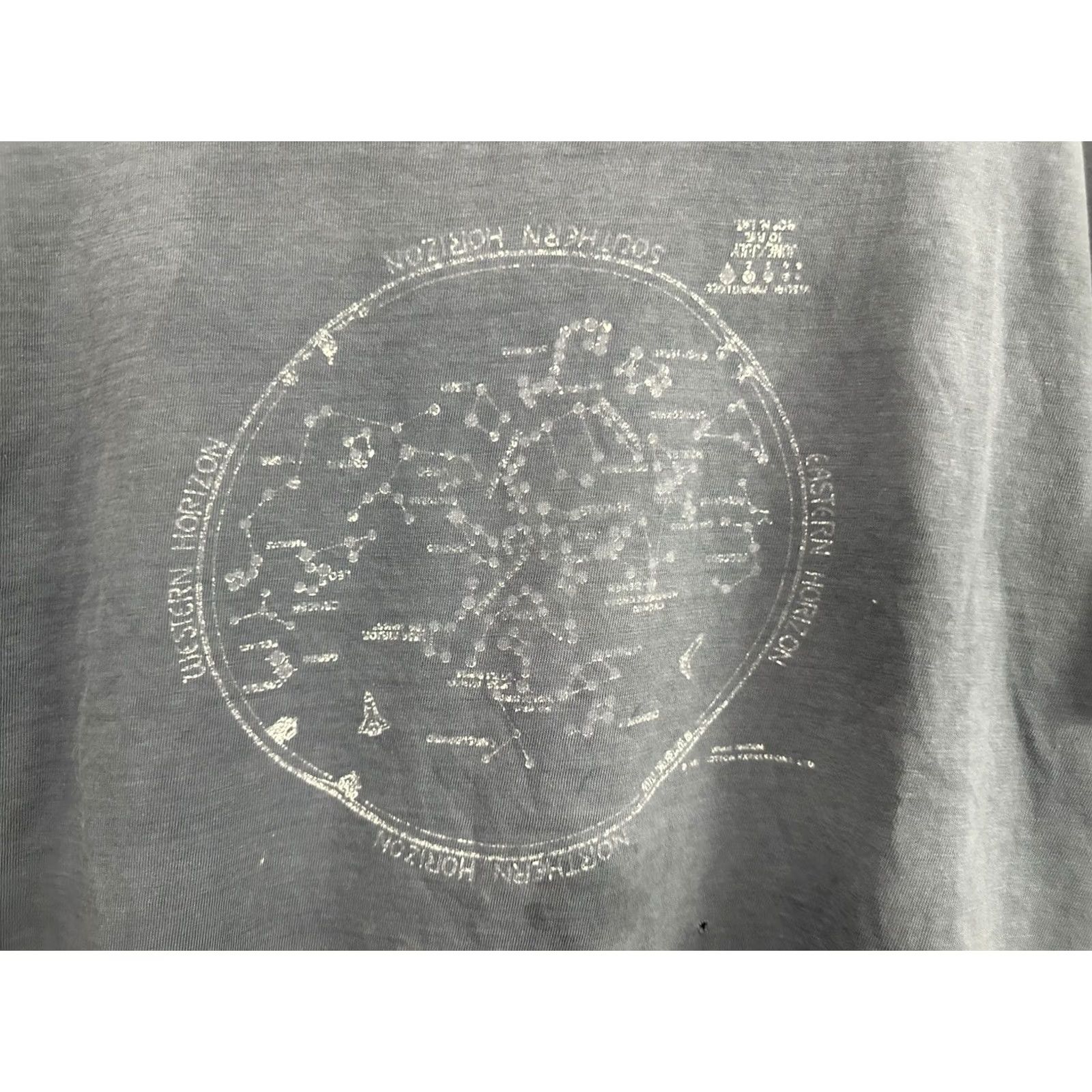 Hanes VTG 80s Horoscope Zodiac Gradient Sun Faded Worn Thrashed Hanes Beefy T-Shirt XL SHIRT Mens Blue Size US XL / EU 56 / 4 - 6 Thumbnail