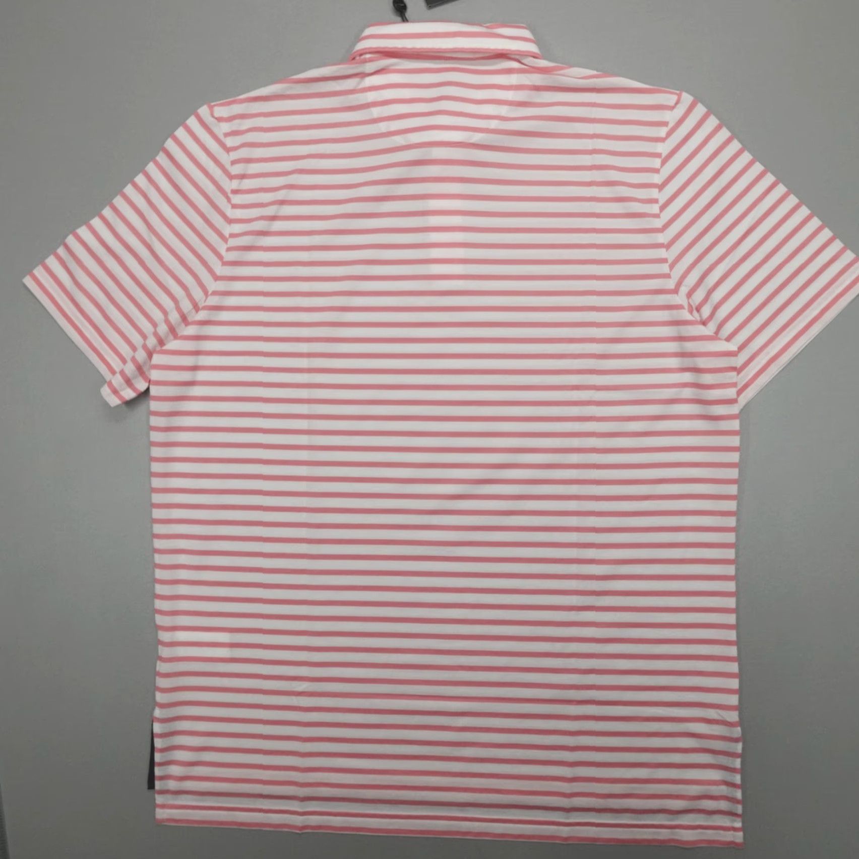 Ralph Lauren Ralph Lauren RLX Performance Golf Polo Shirt L Striped Wicking Lightweight Pink/White Men's Polo Shirt Shirt Mens Polo Shirt Size US L / EU 52-54 / 3 - 7 Thumbnail