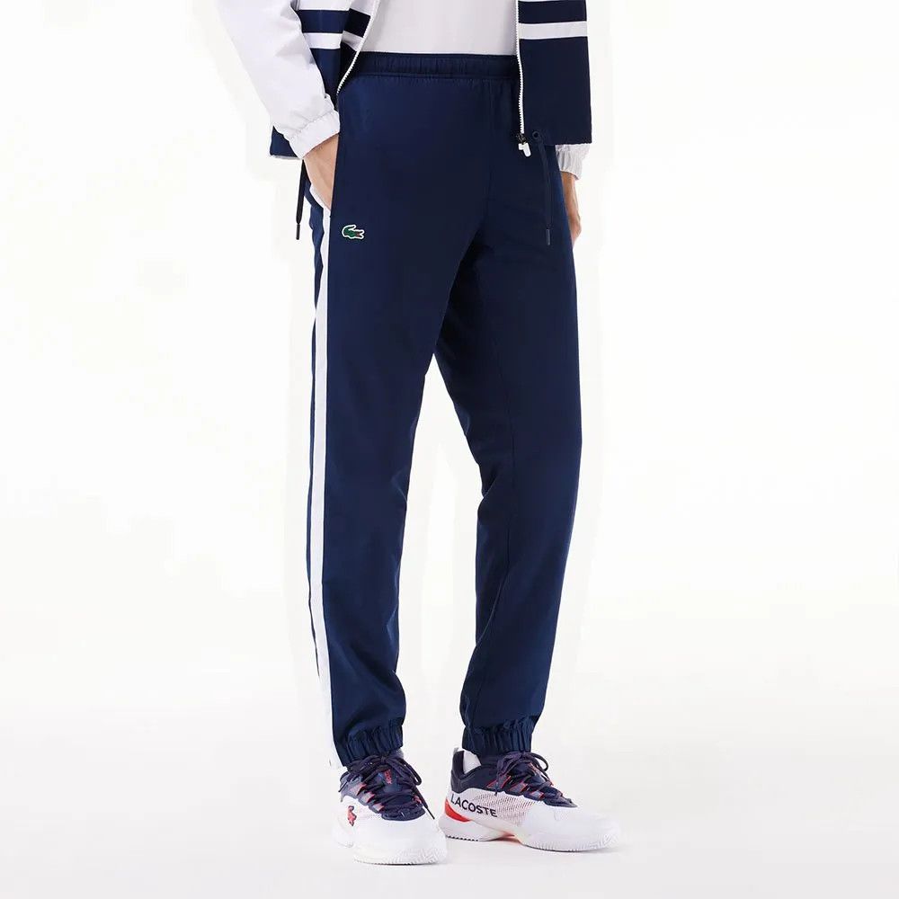 Lacoste o1s22i1n1124 Hooded Sports Tracksuit in White & Blue Size US XXL / EU 58 / 5 - 4 Thumbnail