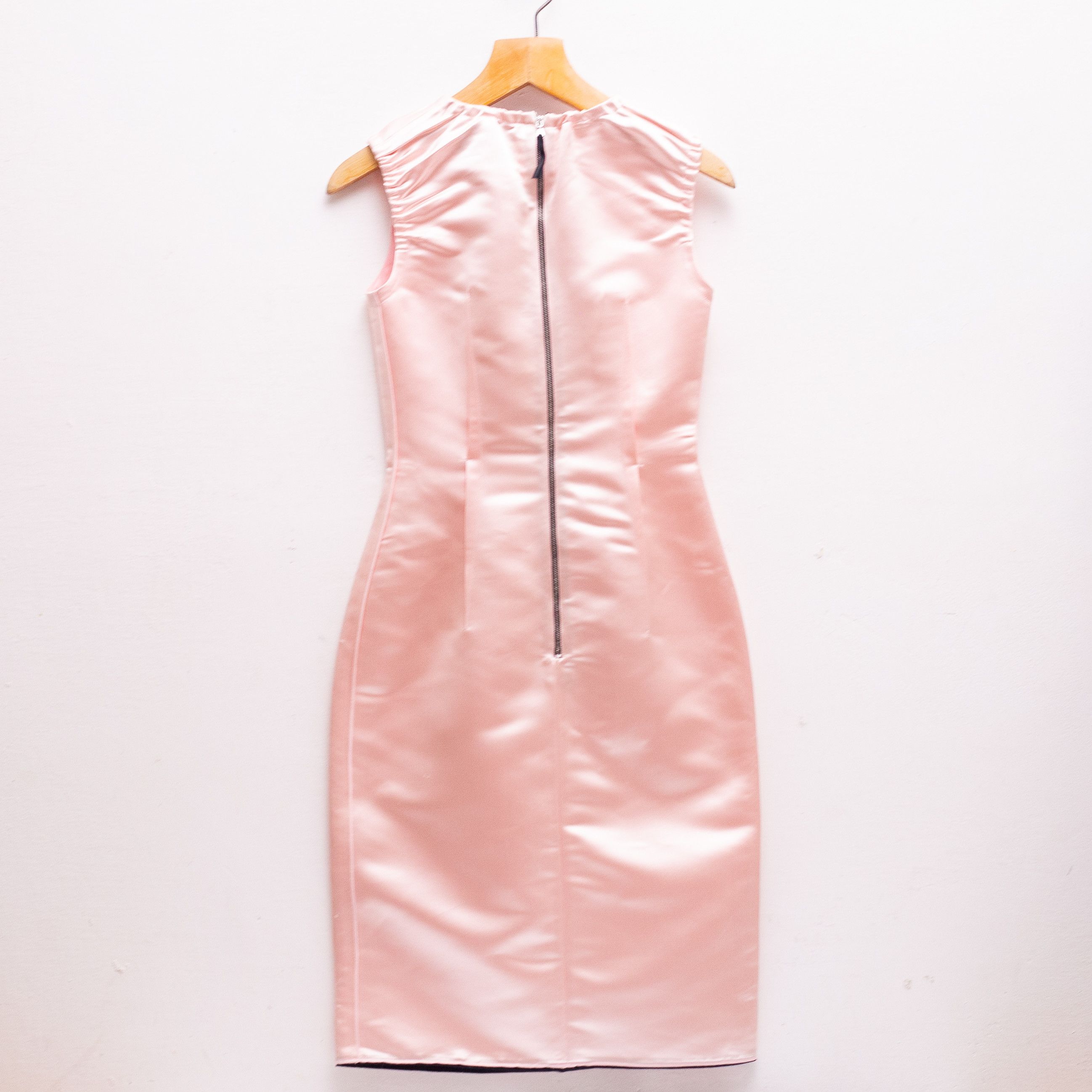 Dolce & Gabbana DOLCE & GABBANA Pink Satin Cocktail Dress Sleeveless Size 38 Size XS / US 0-2 / IT 36-38 - 2 Thumbnail