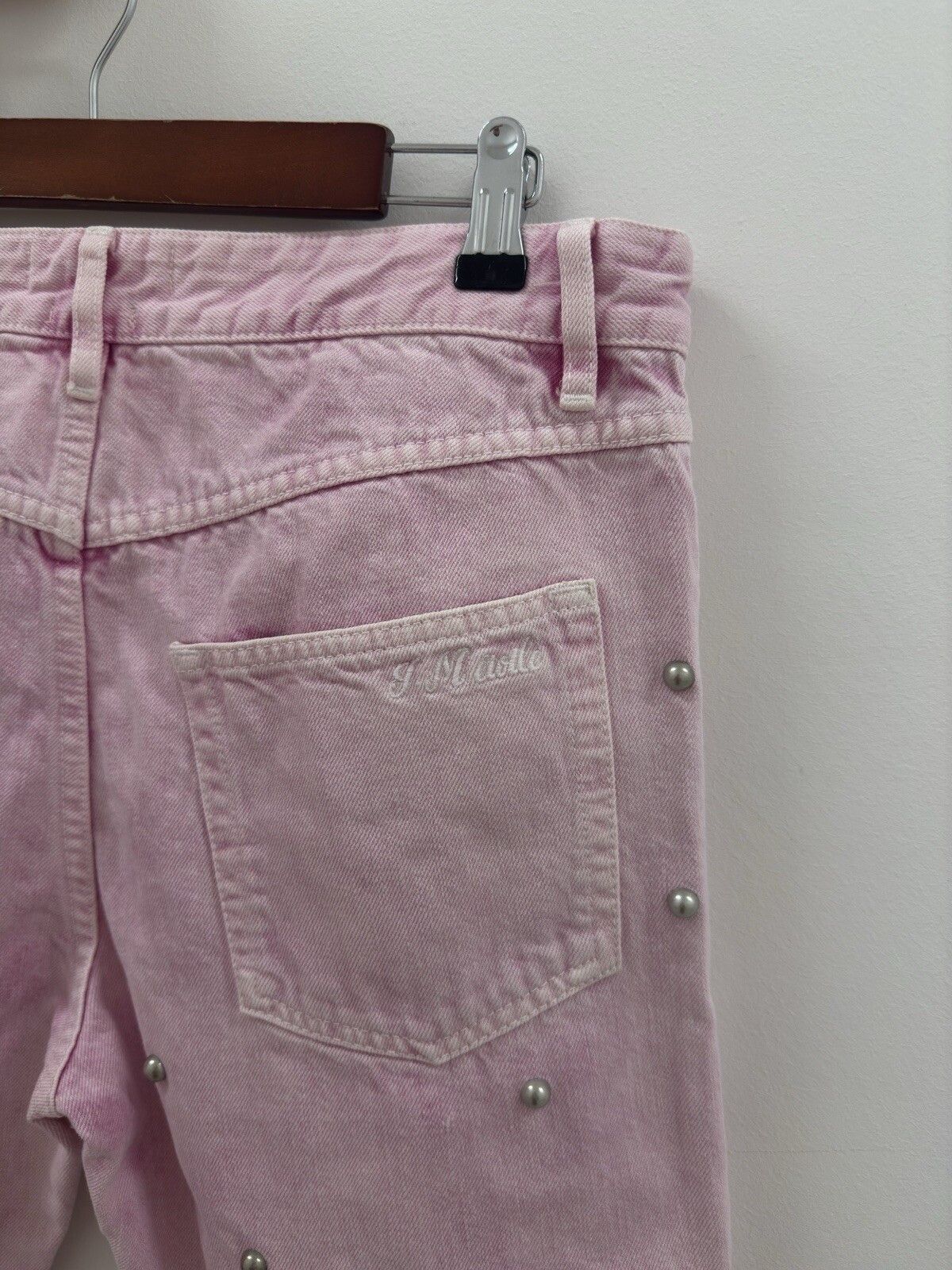 Isabel Marant Etoile Isabel Marant Etoile Studded Pink Studded jeans Size 40 Size 27" / US 4 / IT 40 - 6 Thumbnail
