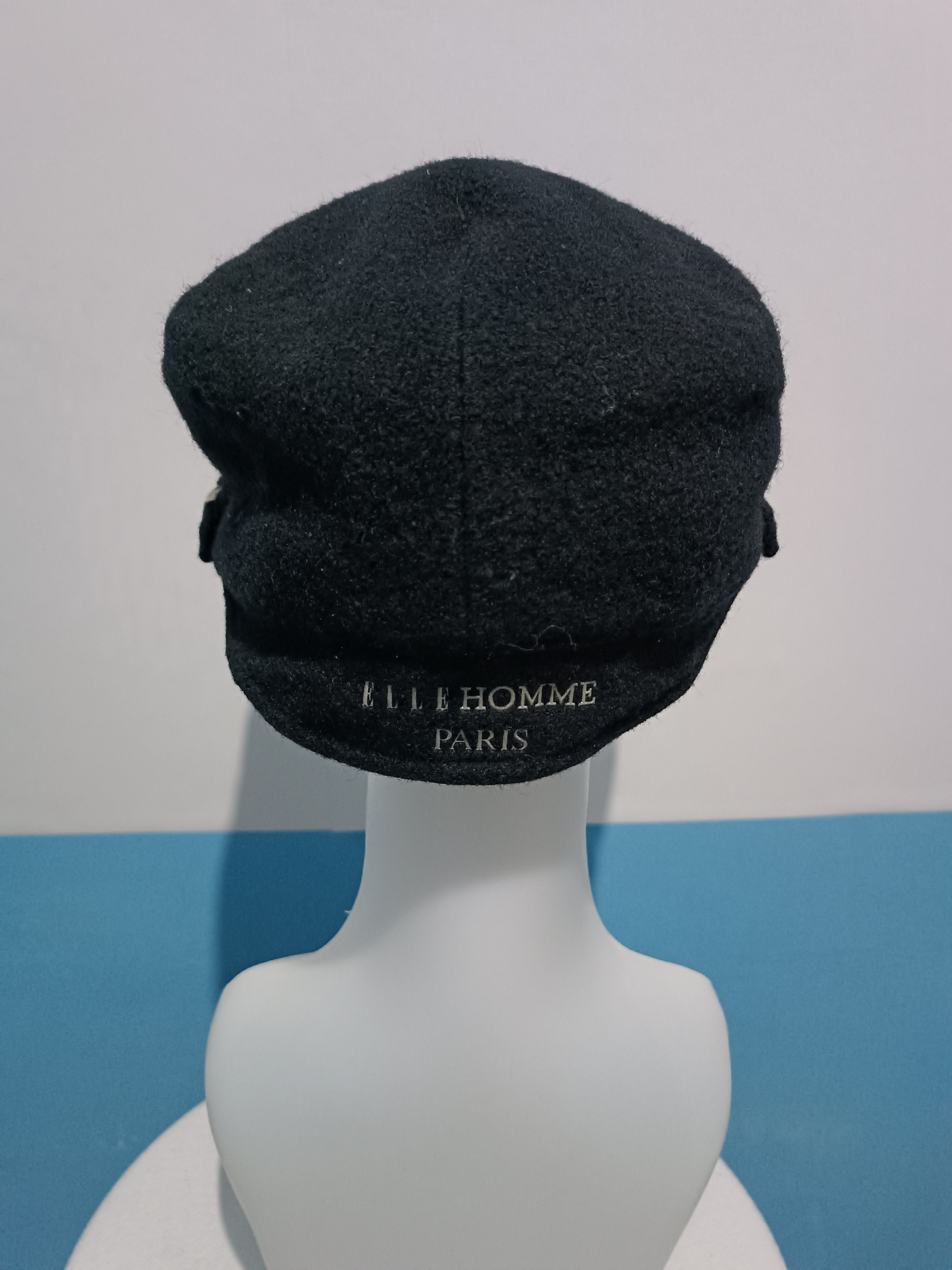 Designer × Vintage Flat Cap Elle Homme Paris Wool Size ONE SIZE - 3 Thumbnail