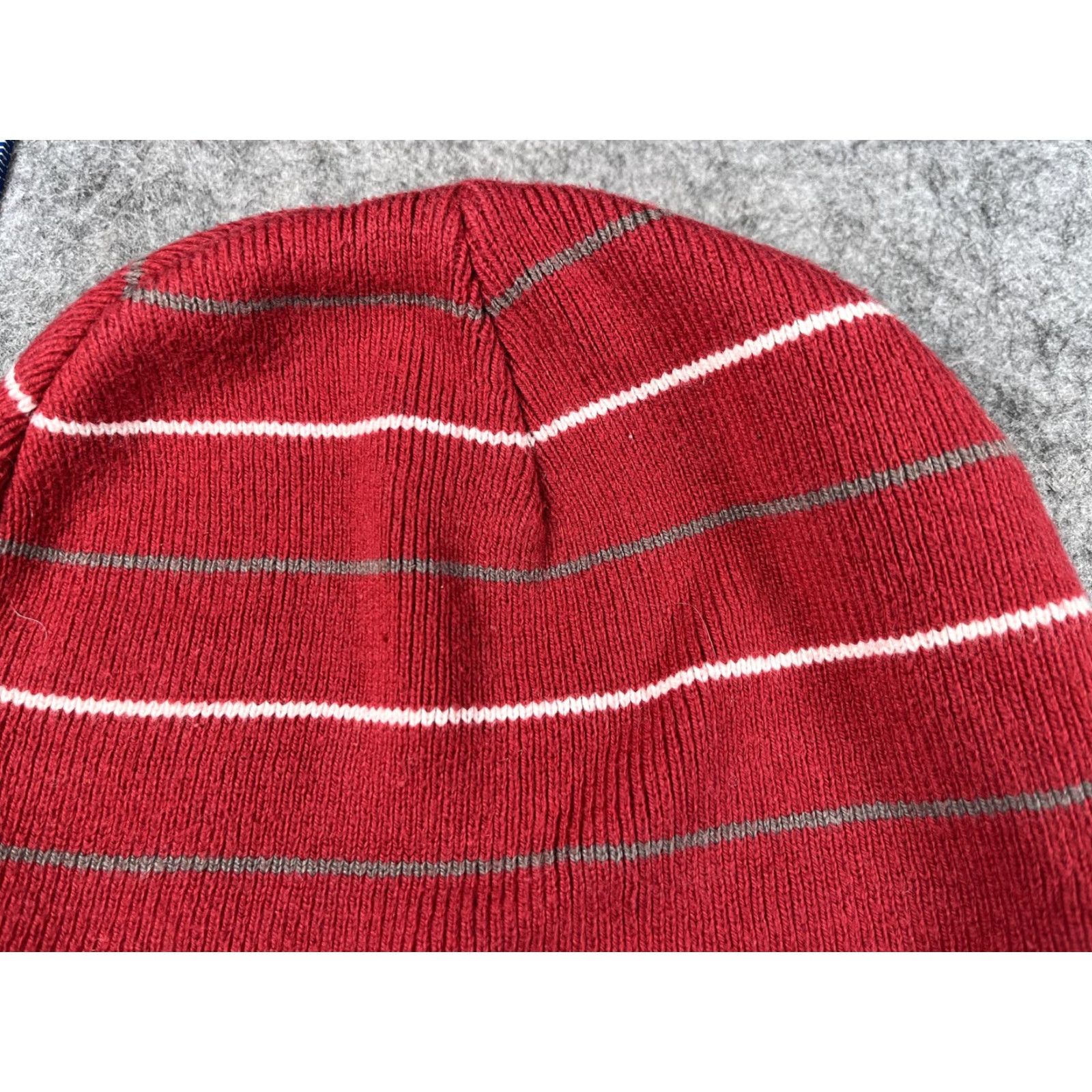 Vintage The Game Beanie Hat Mens One Size Red Striped Washington State WSU Cougars Knit Size ONE SIZE - 3 Thumbnail