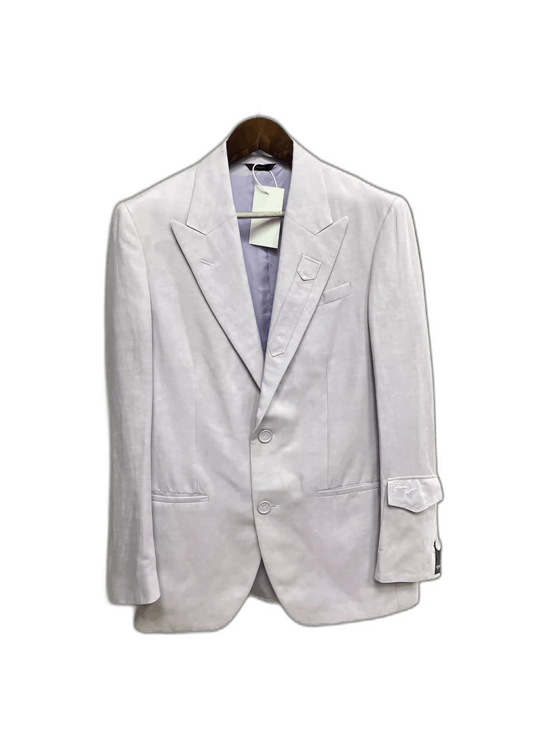 Fendi Fendi Lilac Linen Suit Jacket Size 44 Size M / US 6-8 / IT 42-44 - 1 Thumbnail