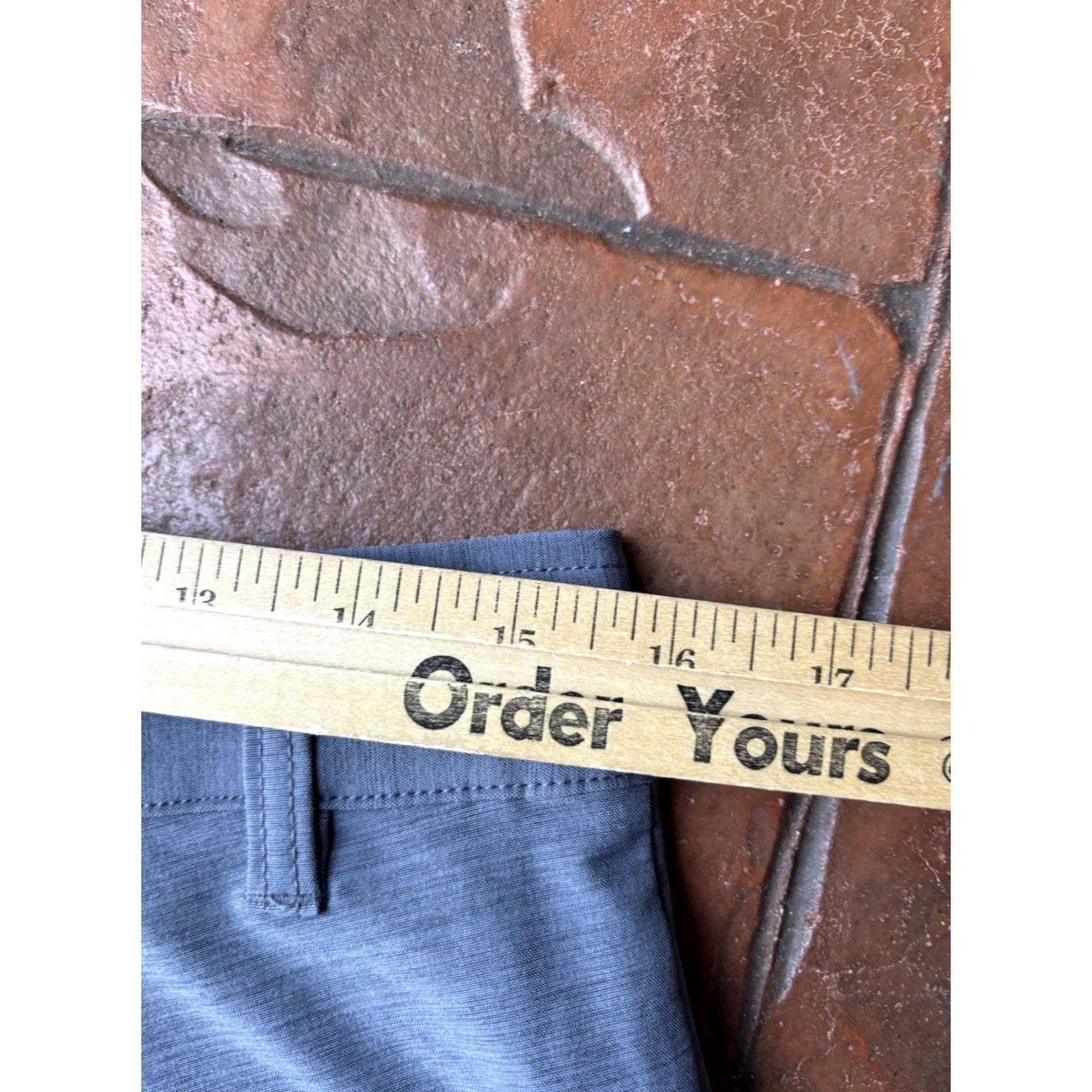 Asics Bylt Premium Basics Kinetic Shorts Men Medium Gray stretch Casual Chino Pockets Size US 31 - 4 Thumbnail