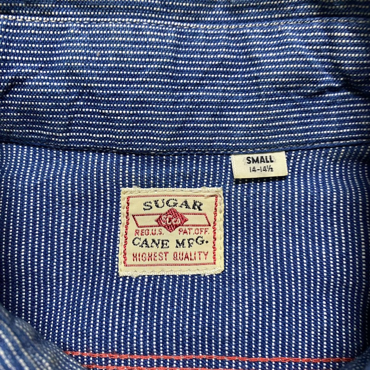 Sugar Cane Sugar Cane Pinstriped Wabash Indigo Denim Button Up Size US S / EU 44-46 / 1 - 19 Thumbnail
