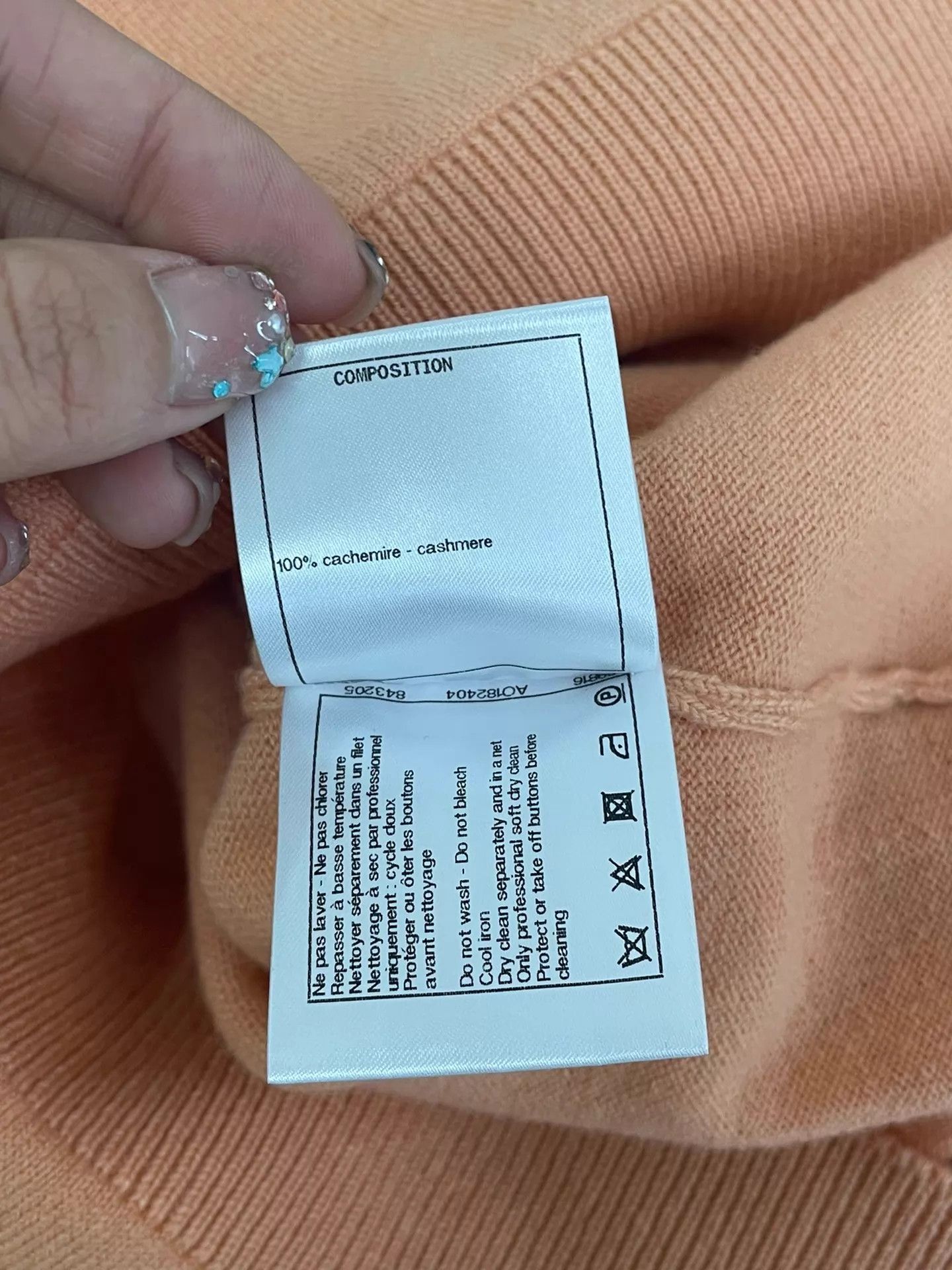 Chanel Chanel Orange Cashmere Knit Short Sleeve 36 New With Tags Size XS / US 0-2 / IT 36-38 - 6 Thumbnail