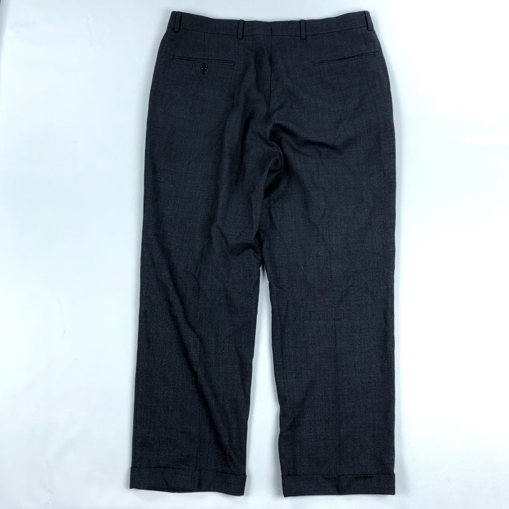 Jos. A. Bank Jos. A. Bank Dress Pants 36x30 Wool Pleated Cuffed Executive Mens Blue Size US 36 / EU 52 - 3 Thumbnail