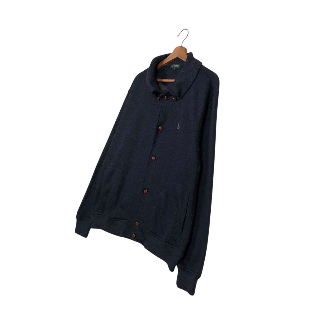 Japanese Brand Vintage TOROY Japan Knit Button Jacket Issey Miyake Size US L / EU 52-54 / 3 - 3 Thumbnail