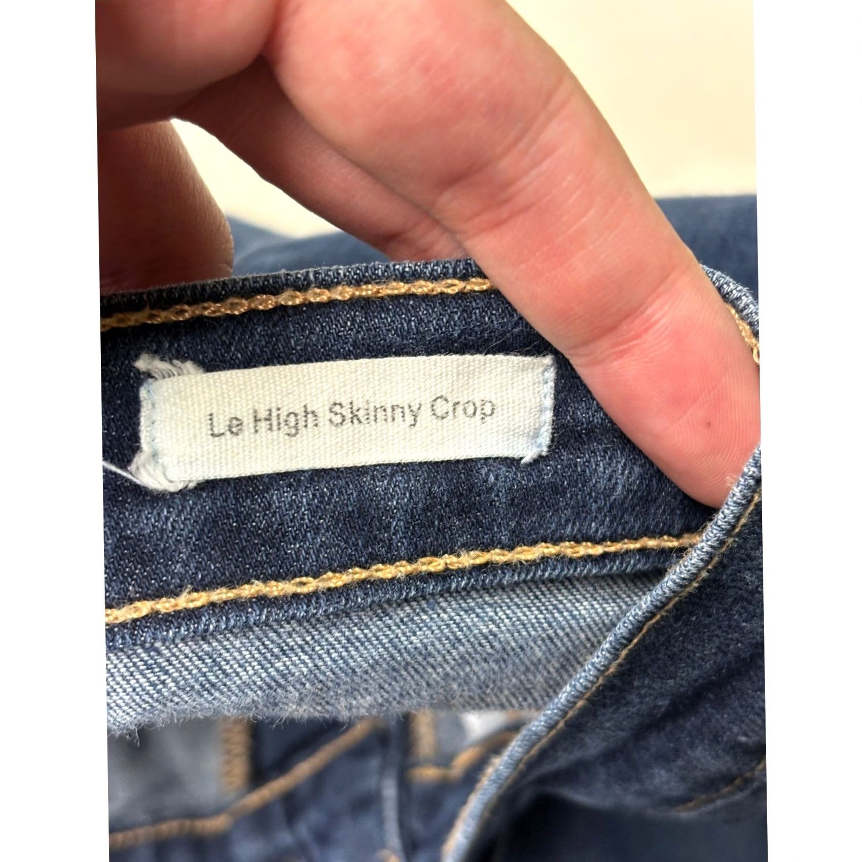 Frame FRAME Le High Skinny Crop Jeans Dark Wash Women's 26x27 Jeans Crop High Rise Slim Skinny Door? Size 26" / US 2 / IT 38 - 6 Thumbnail