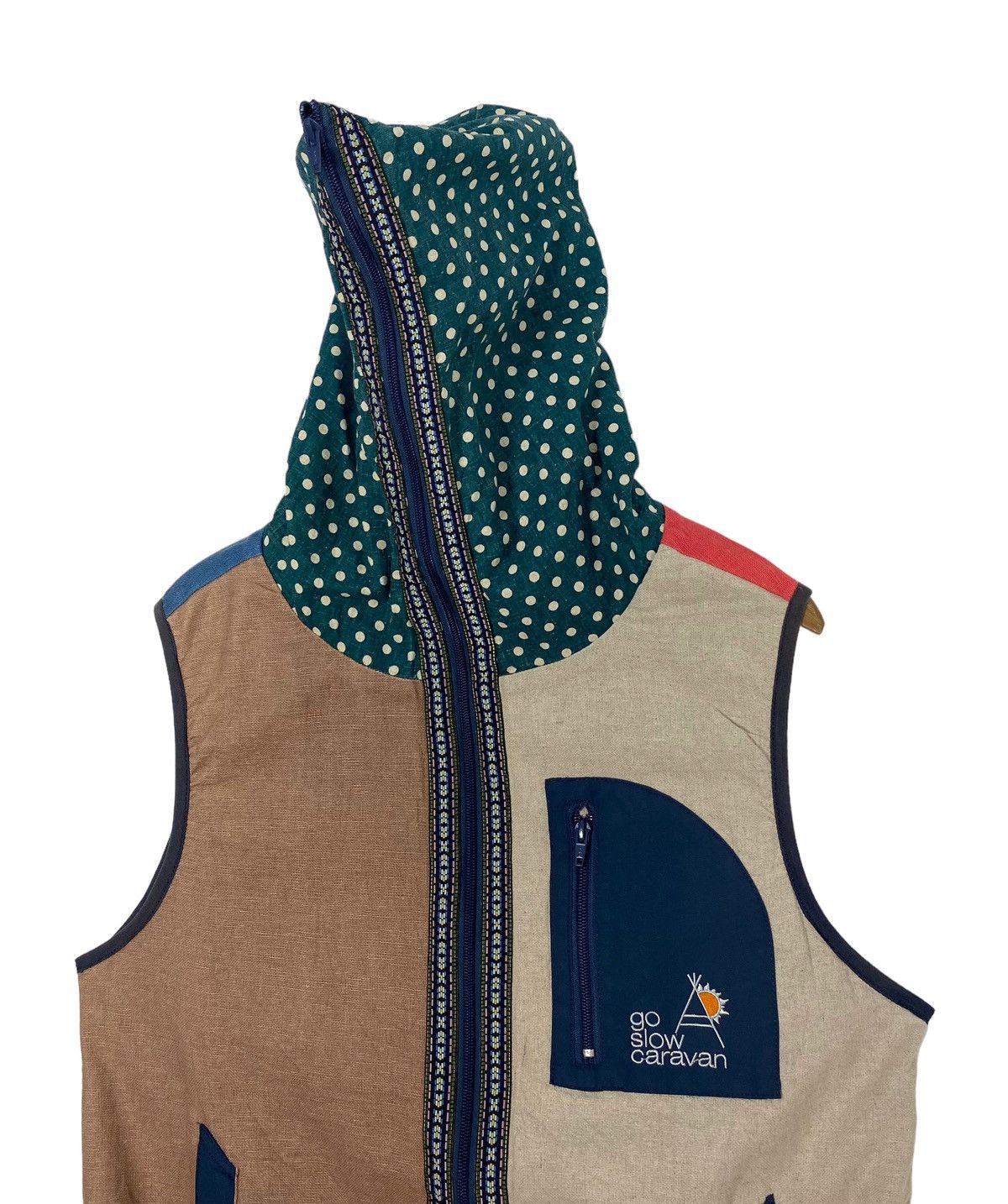 go slow caravan Rare‼️ Go Slow Carawan Hoodie Multicolor Vest Size US M / EU 48-50 / 2 - 4 Thumbnail