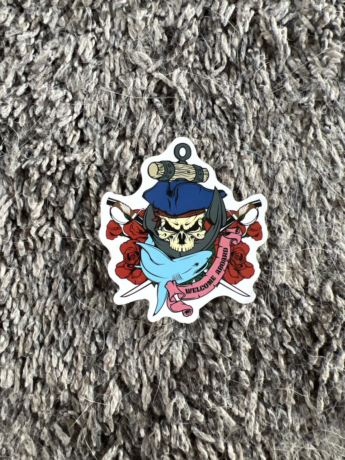 Hypebeast × Vintage Jolly Roger Welcome Aboard Sticker Size ONE SIZE - 1 Thumbnail