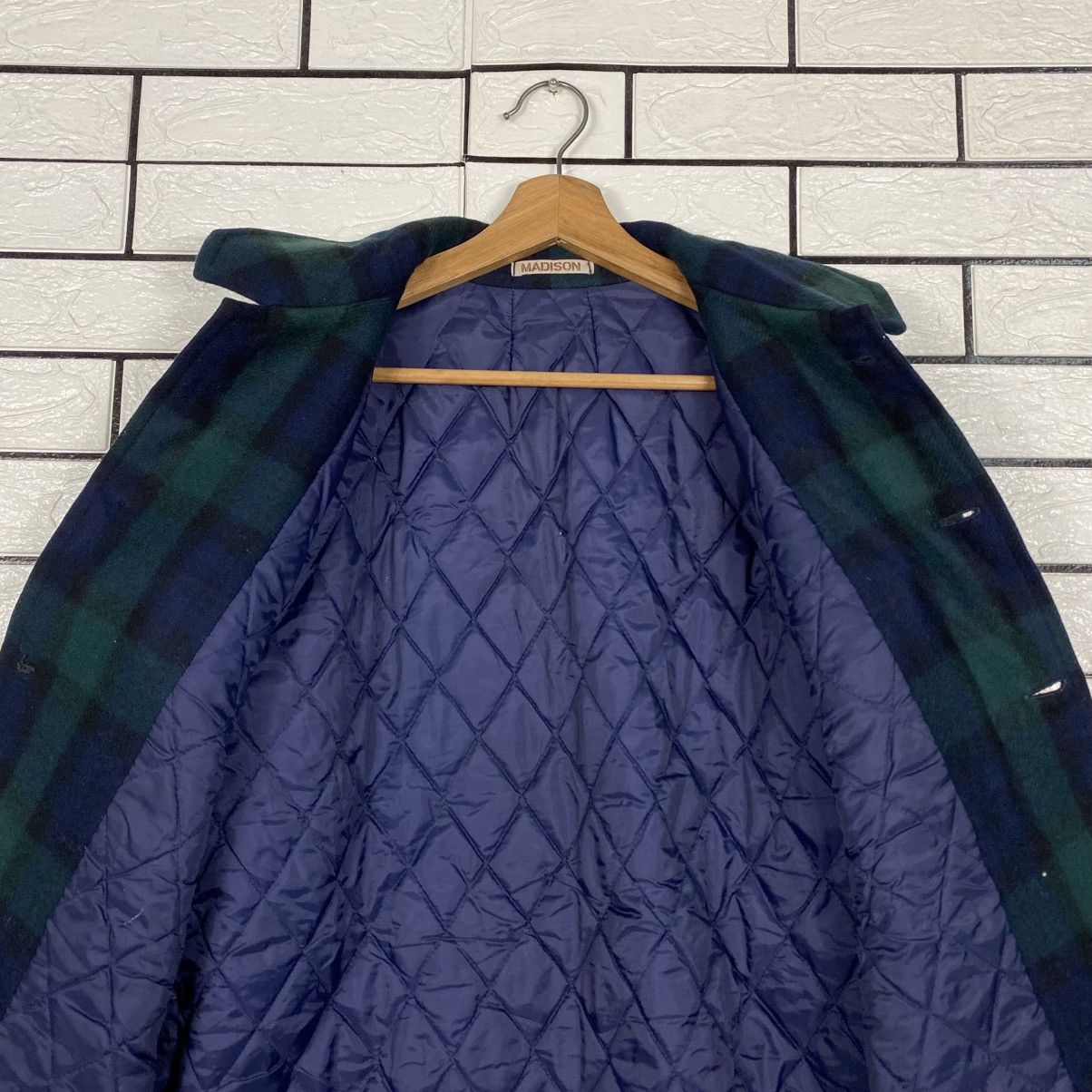 Issey Miyake Vintage Wool Chore Jacket Madison Tartan Design Check Size US L / EU 52-54 / 3 - 15 Thumbnail