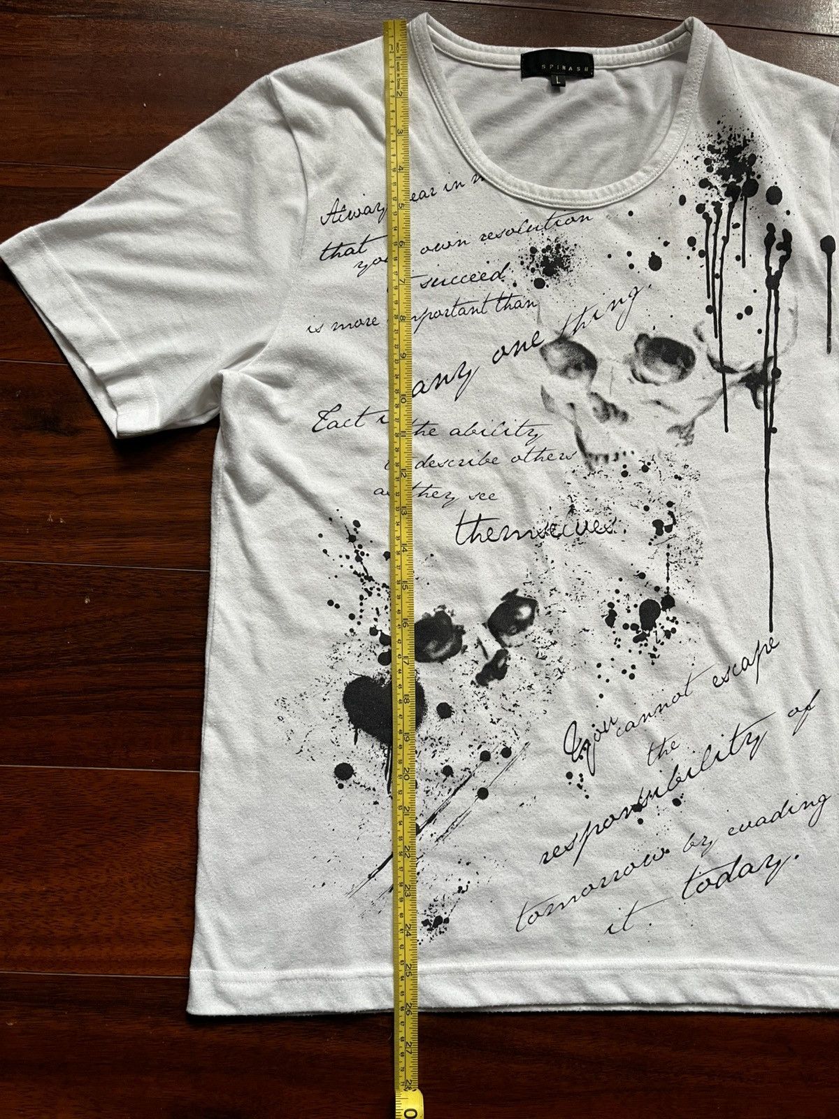 Spinash Spinash poem skull t-shirt Size US L / EU 52-54 / 3 - 3 Thumbnail