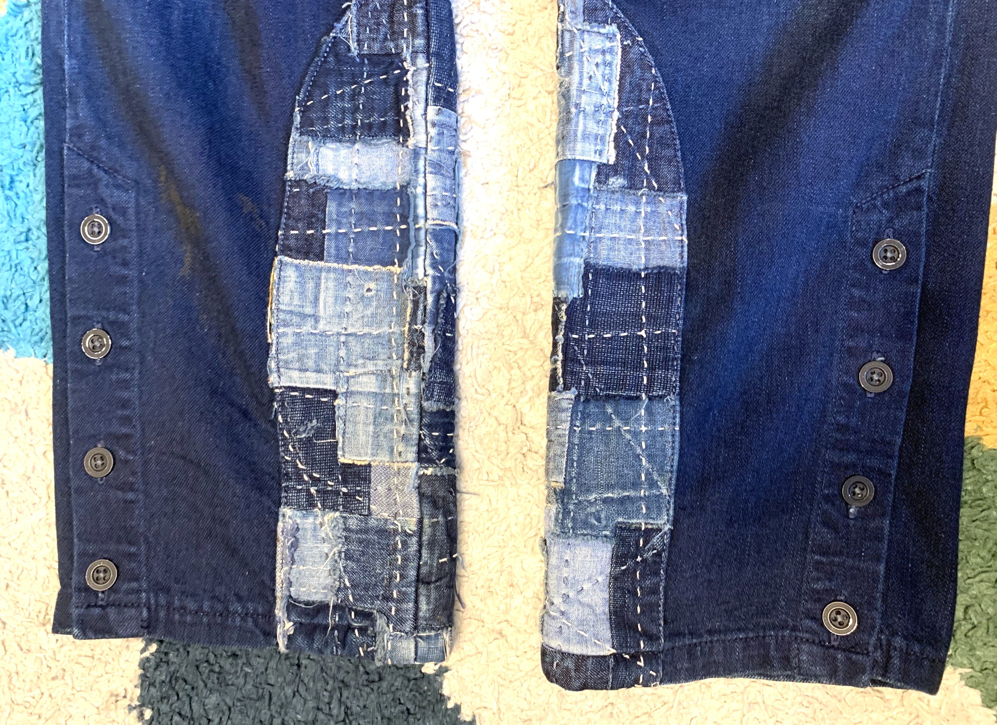 FunSet of Art Funset of Art sashiko indigo dyed pants, size M (32”) Size US 32 / EU 48 - 7 Thumbnail
