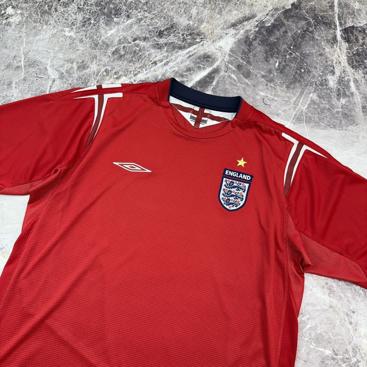 Umbro Umbro England Jersey 2004-06 Away Kit Soccer Football Shirt Size US L / EU 52-54 / 3 - 7 Thumbnail