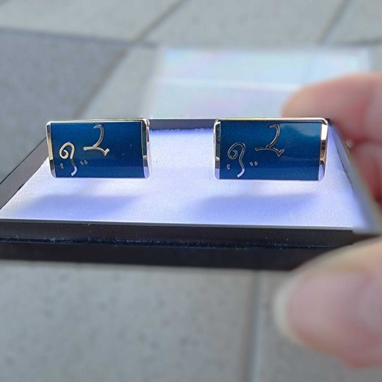 Vintage Gihōdō Vintage Japanese Script Cufflinks — Branded Box Size ONE SIZE - 11 Thumbnail
