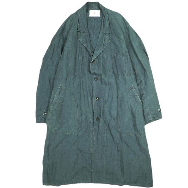 Other Other OUTIL MANTEAU PUPILLIN Linen Coat Textile Outerwear DUTY FREE for USA Size ONE SIZE - 1 Thumbnail