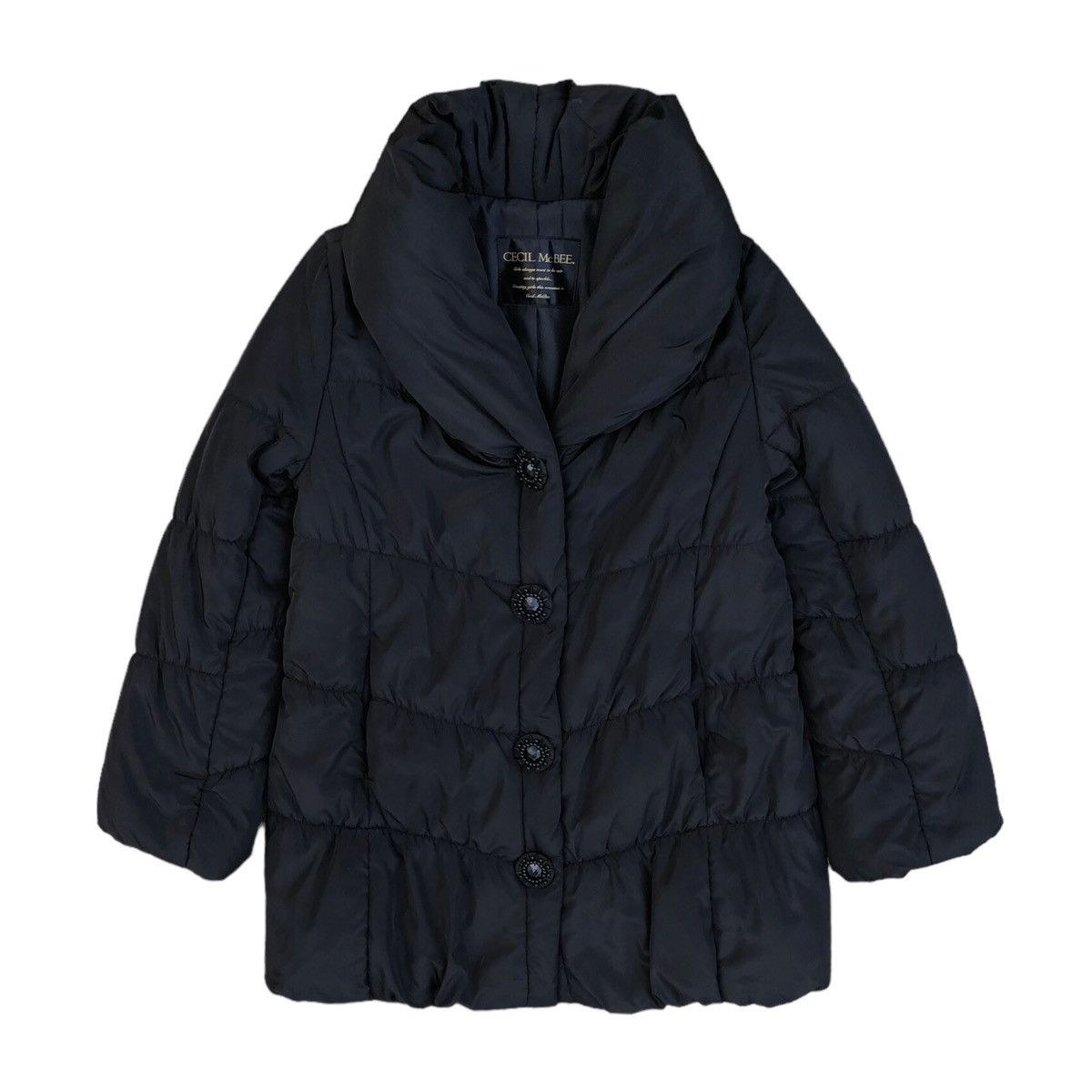 Japanese Brand CECIL McBEE Big Color Down Coat Jacket Size M / US 6-8 / IT 42-44 - 2 Thumbnail