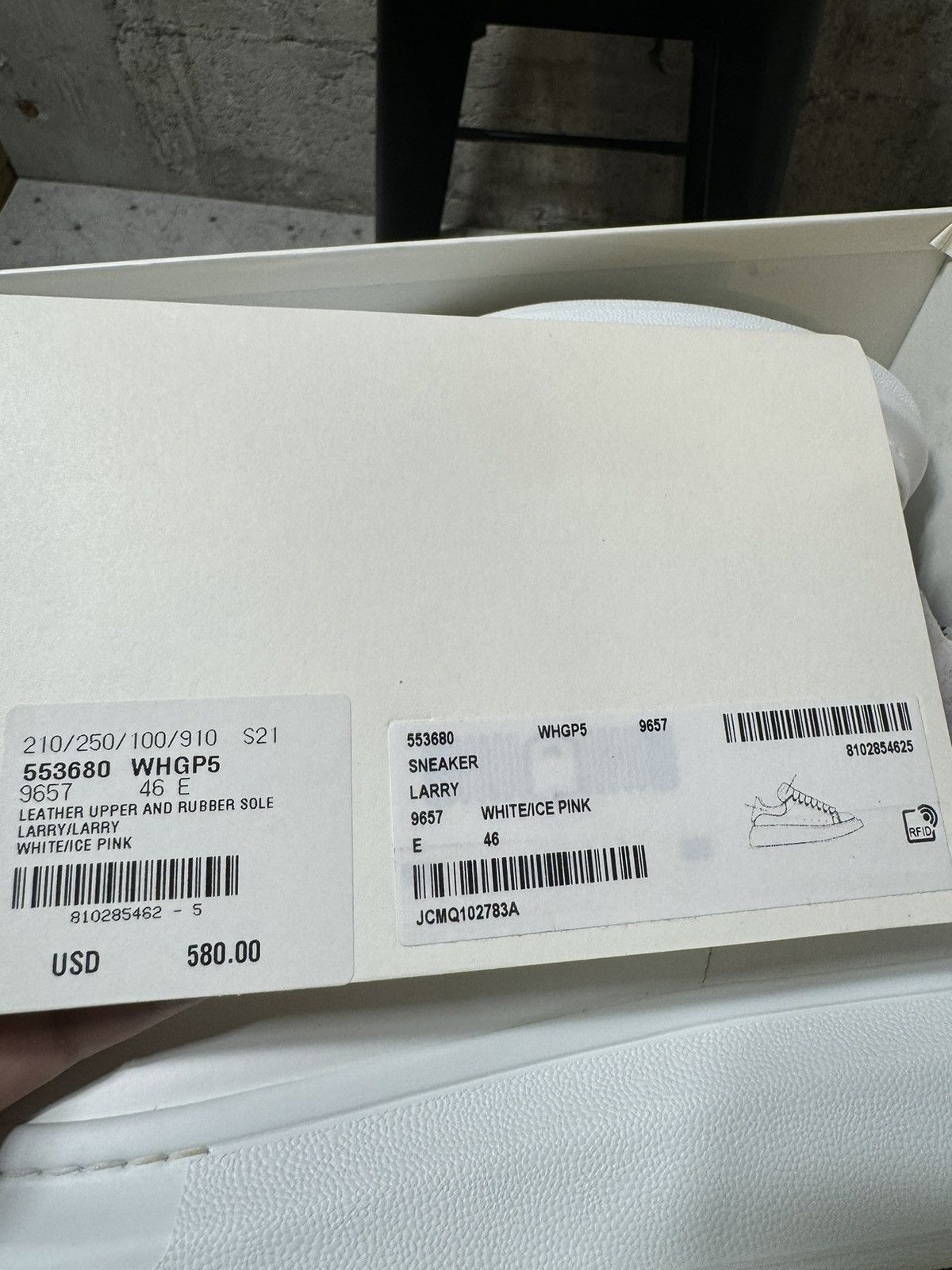 Alexander McQueen ALEXANDER MCQUEEN Oversized Sneakers Pink White Size US 13 / EU 46 - 10 Thumbnail
