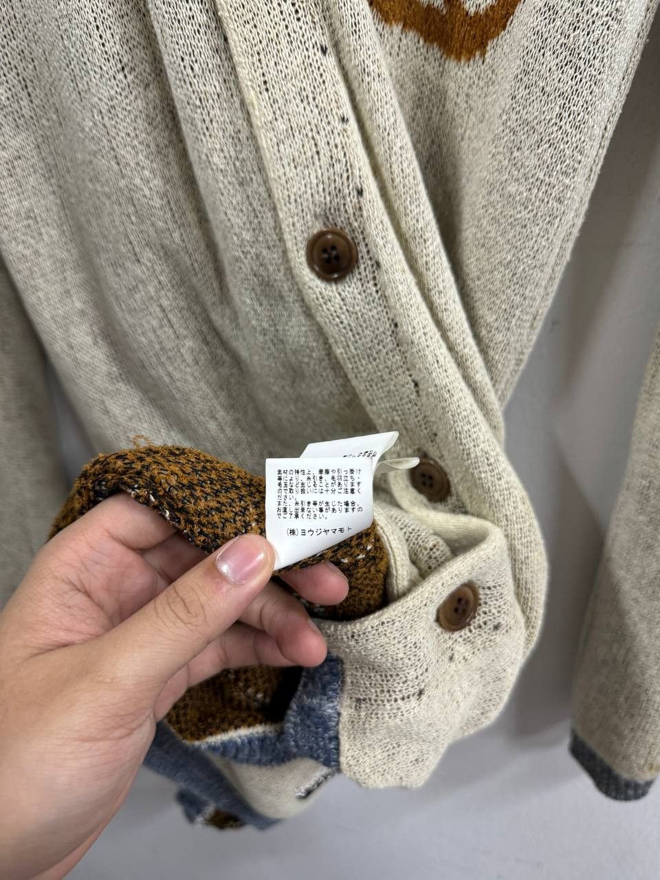 Yohji Yamamoto AW22 Yohji Yamamoto Pour Homme Shrimp Long Cardigan Size US L / EU 52-54 / 3 - 9 Thumbnail