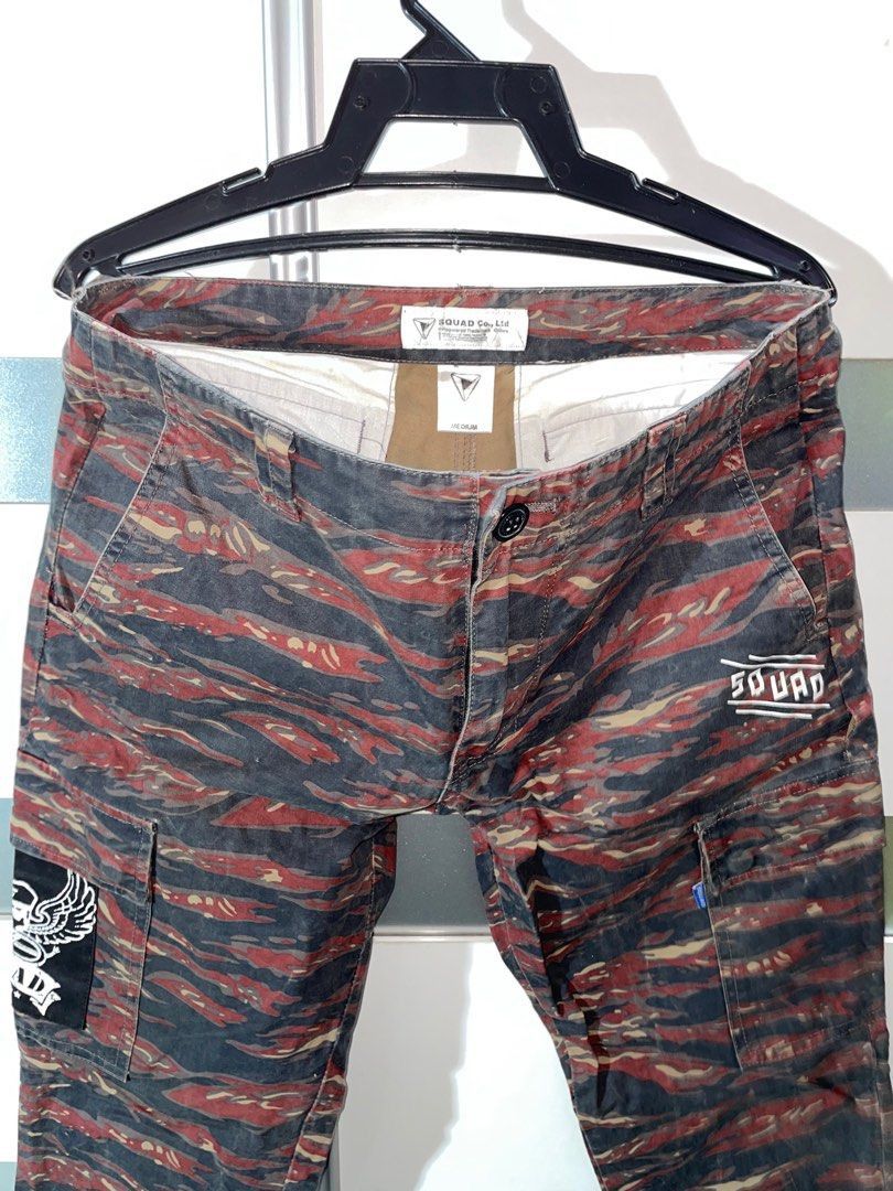 Japanese Brand × Vintage Tiger camo stripe Cargo tactical multi pocket jean Size US 28 / EU 44 - 2 Thumbnail