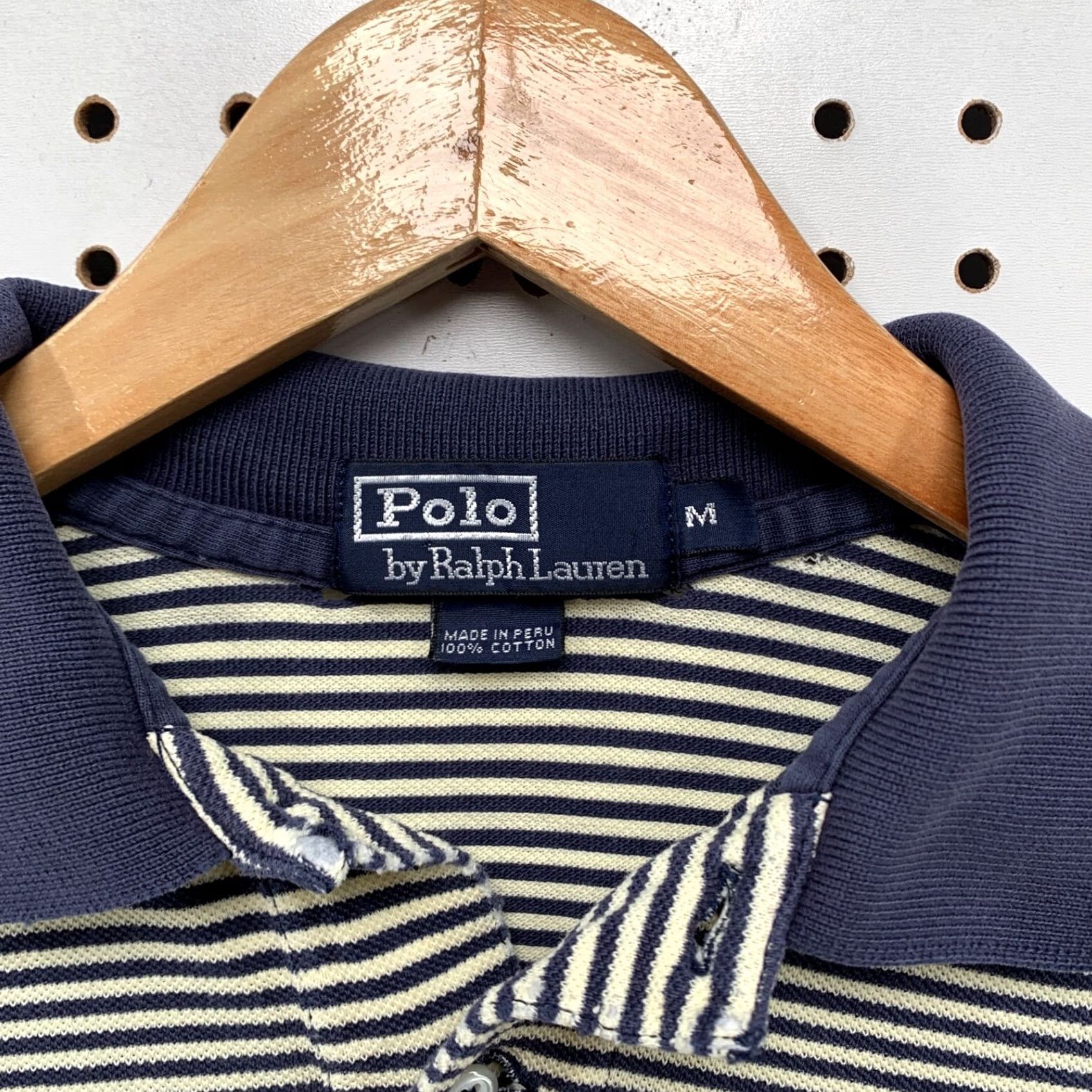 Polo Ralph Lauren VINTAGE Polo Ralph Lauren Collared Shirt Mens Medium Blue White Striped Preppy 20x25.5 Size US M / EU 48-50 / 2 - 7 Thumbnail
