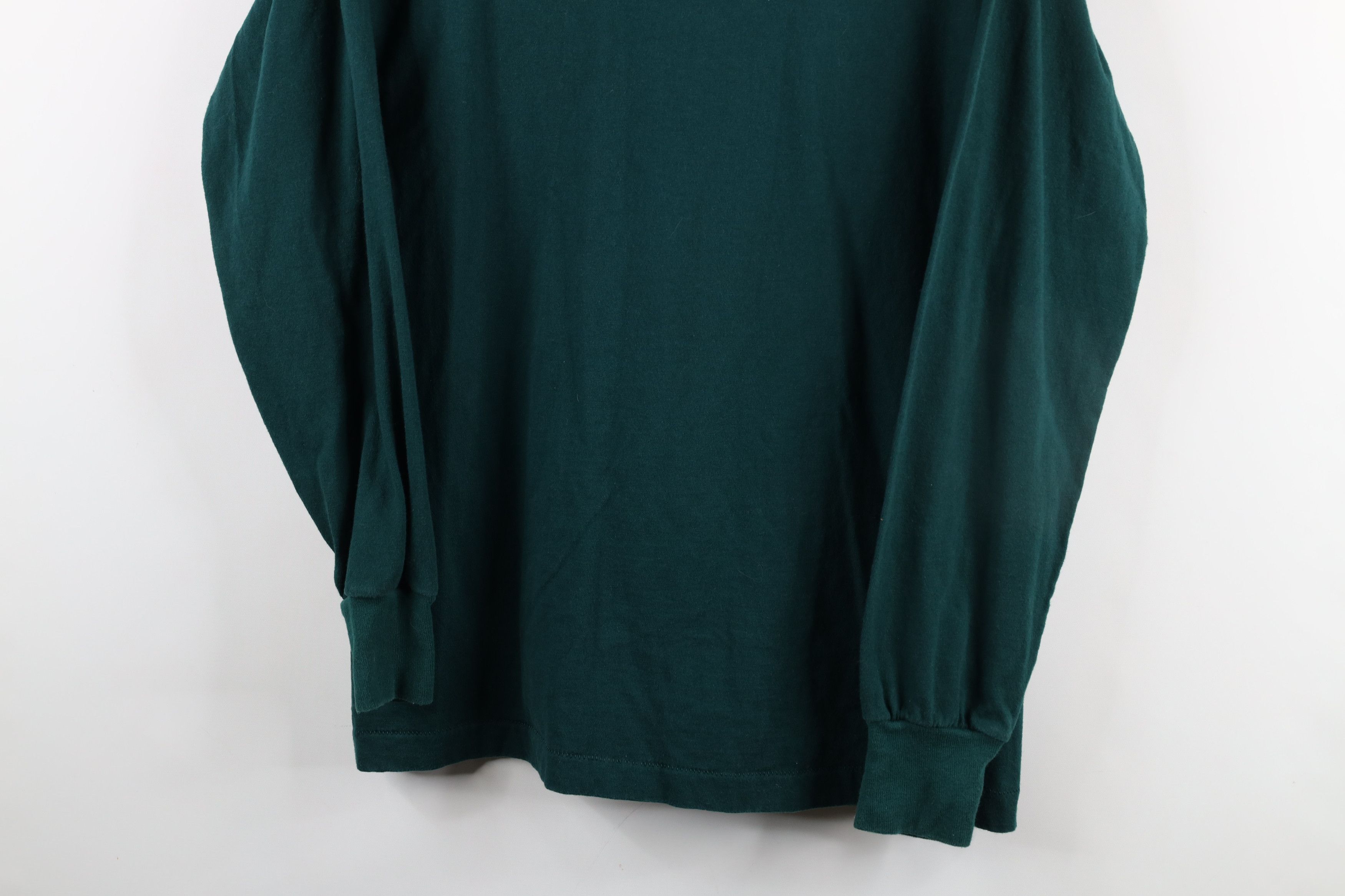 Vintage Vintage 90s Streetwear Cotton Long Sleeve T-Shirt Green USA Size US M / EU 48-50 / 2 - 3 Thumbnail