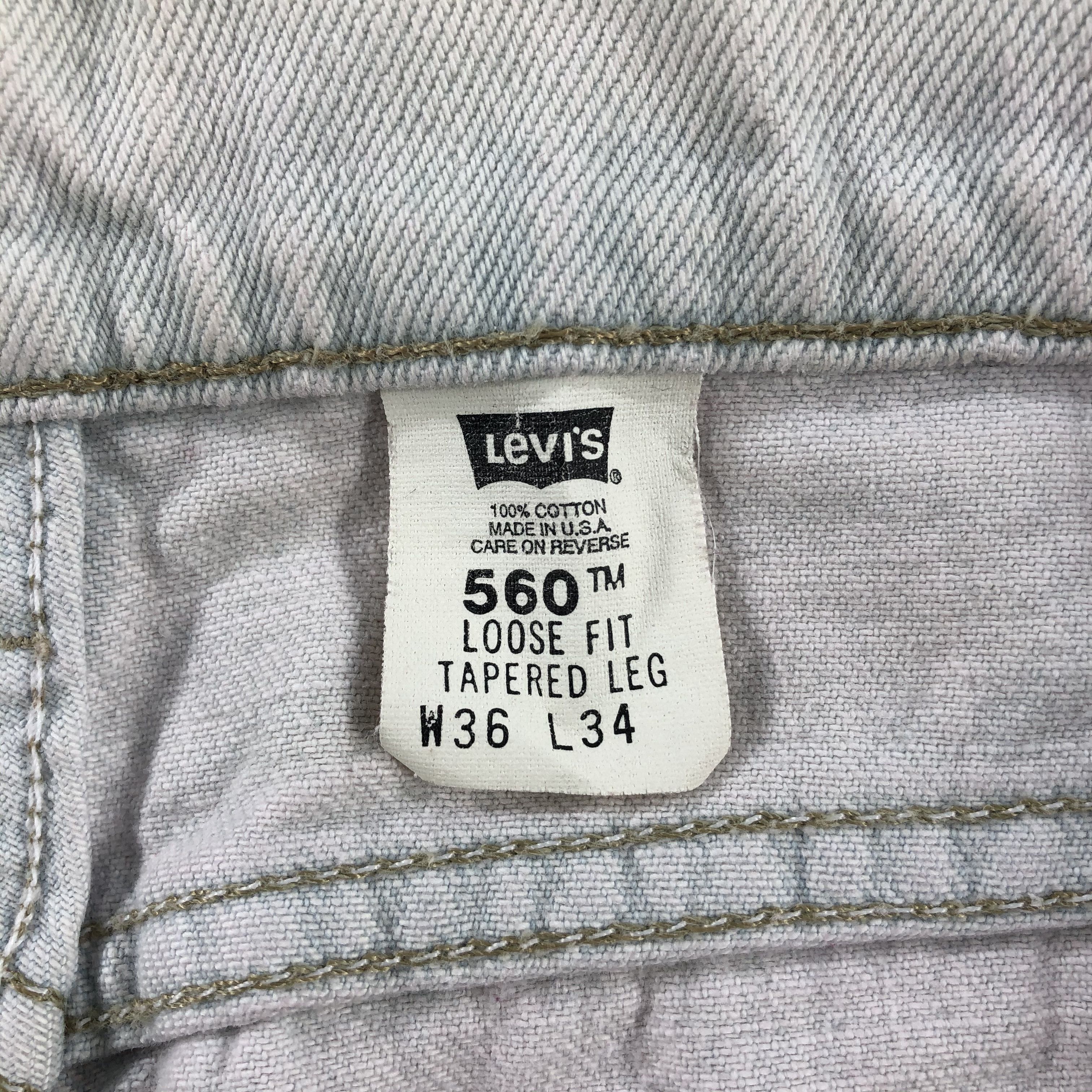 Levi's × Vintage Vintage 90s Levis 560 Jeans-JM1804 Size US 34 / EU 50 - 11 Thumbnail