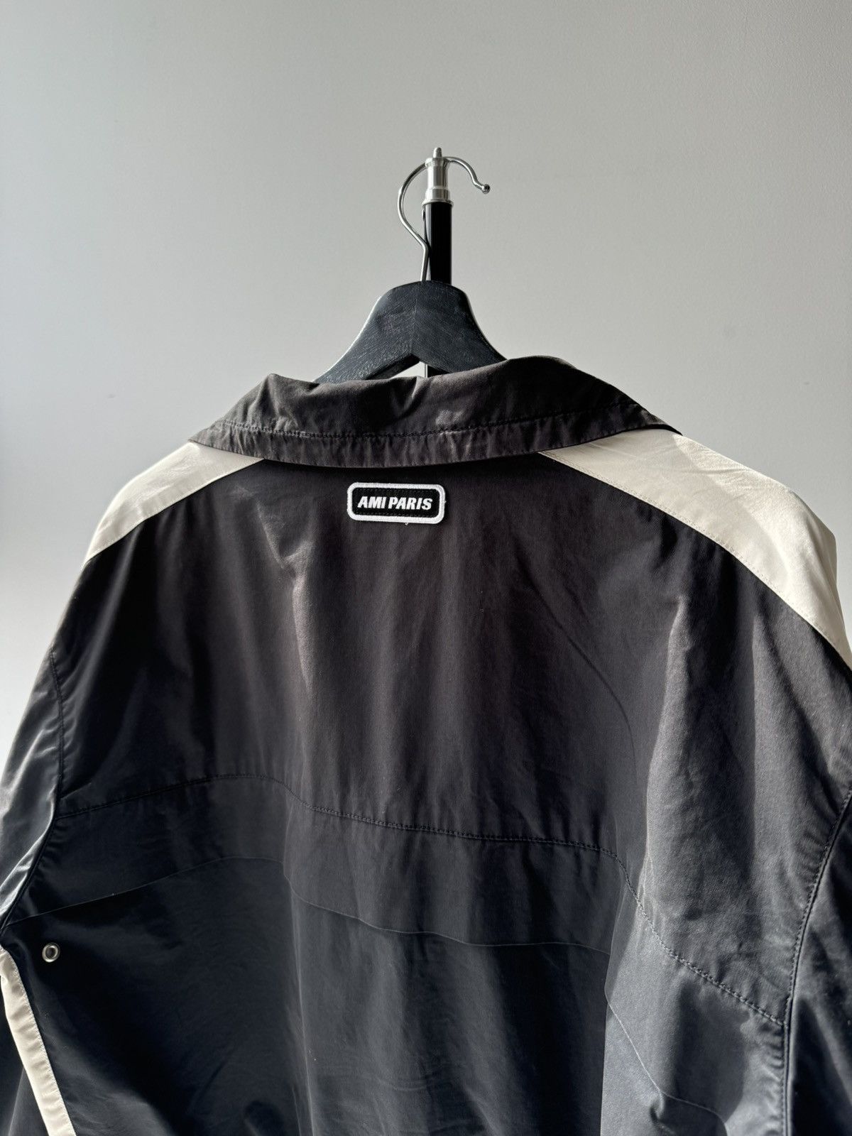 AMI AMI Paris Nylon Zip Up Bomber Light Jacket Size US L / EU 52-54 / 3 - 9 Thumbnail