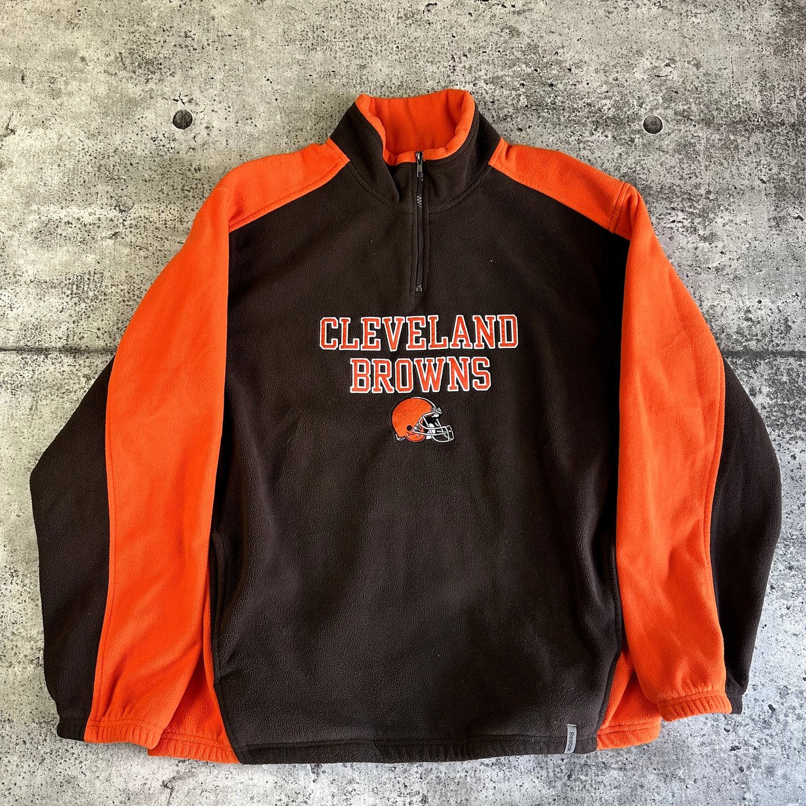 Reebok Cleveland Browns 1/4 Zip Fleece size Large Cleveland Ohio Size US L / EU 52-54 / 3 - 1 Thumbnail