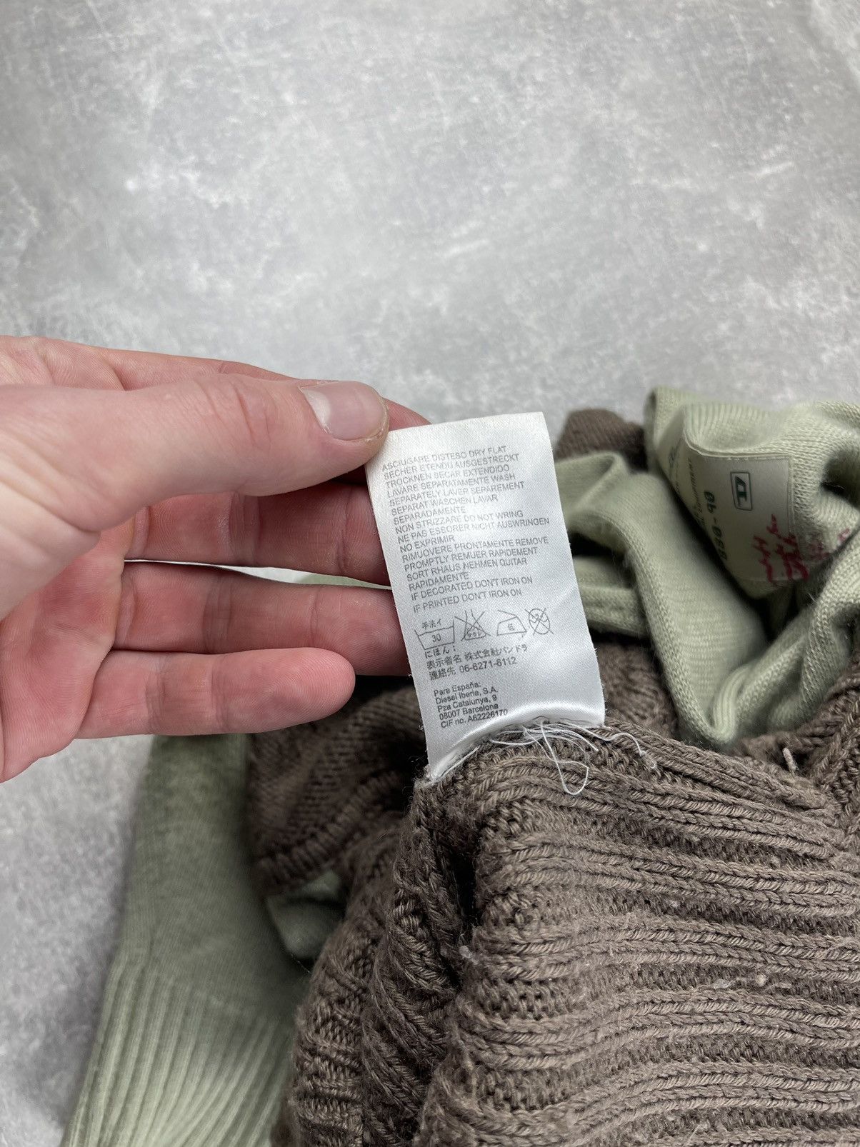 Diesel Diesel “Special Equipment 880-90 90s Ribbed Wool Zip Sweater Size US L / EU 52-54 / 3 - 15 Thumbnail