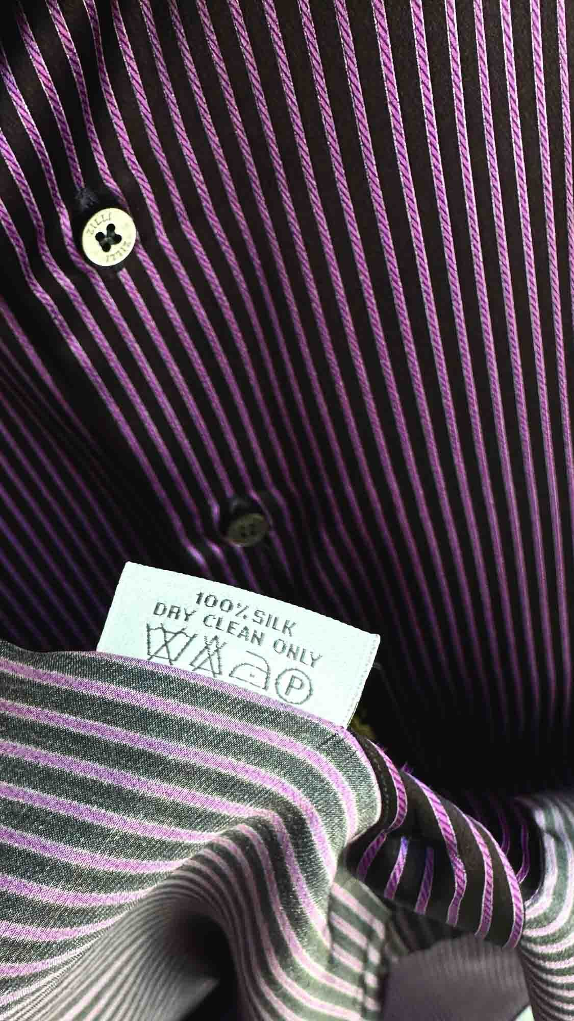 Zilli Men's silk shirt ZILLI Size US XL / EU 56 / 4 - 8 Thumbnail