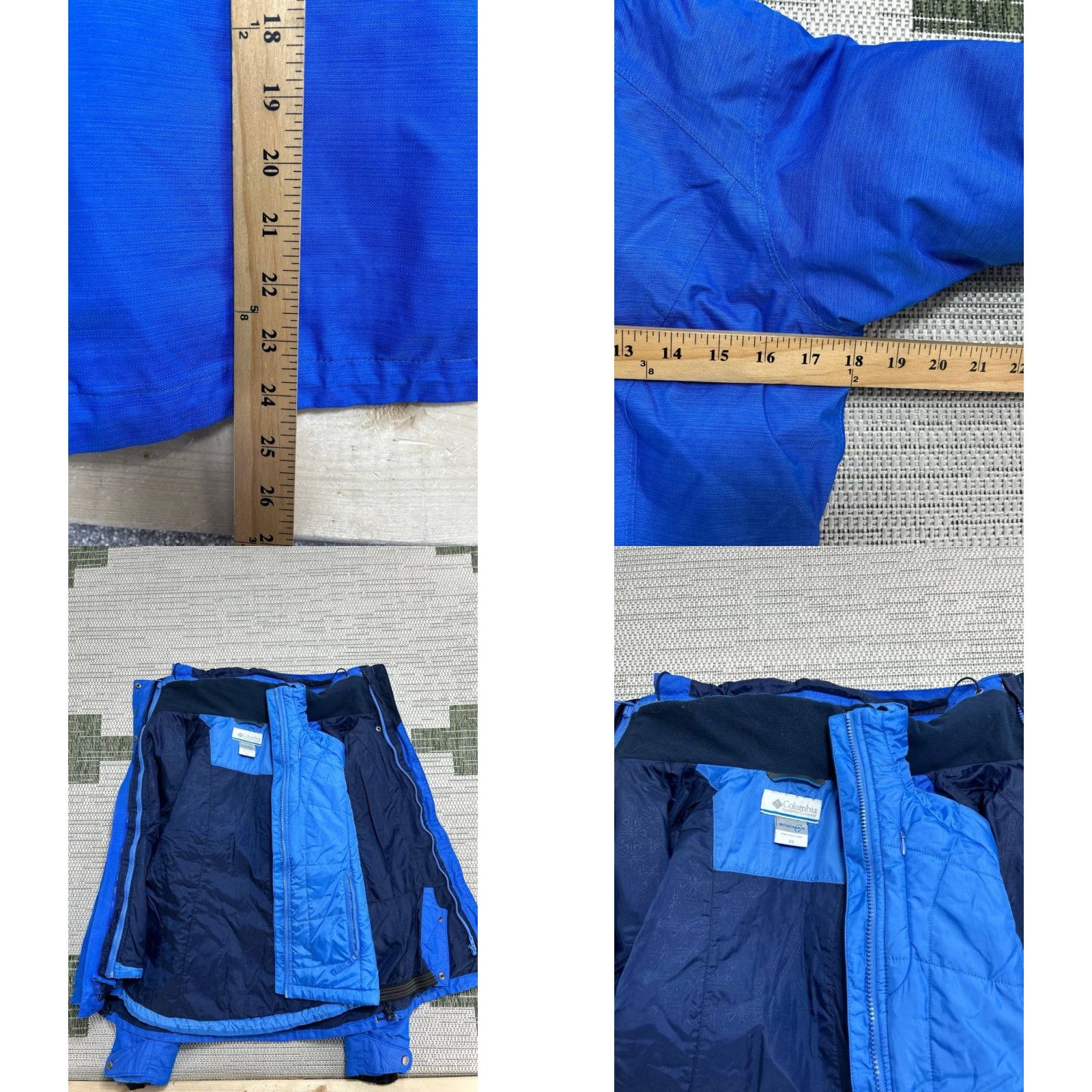 Vintage Columbia Interchange Parka Jacket Womens XS Blue Omni Tech Hooded Waterproof Jacket Woman XS Blue Parka Omni Tech Waterproof Size XS / US 0-2 / IT 36-38 - 8 Thumbnail