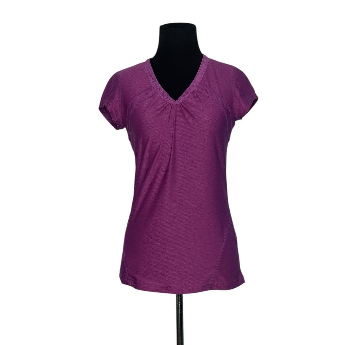 Athleta Athleta pink purple short sleeves fitted top size XS Size XS / US 0-2 / IT 36-38 - 7 Thumbnail