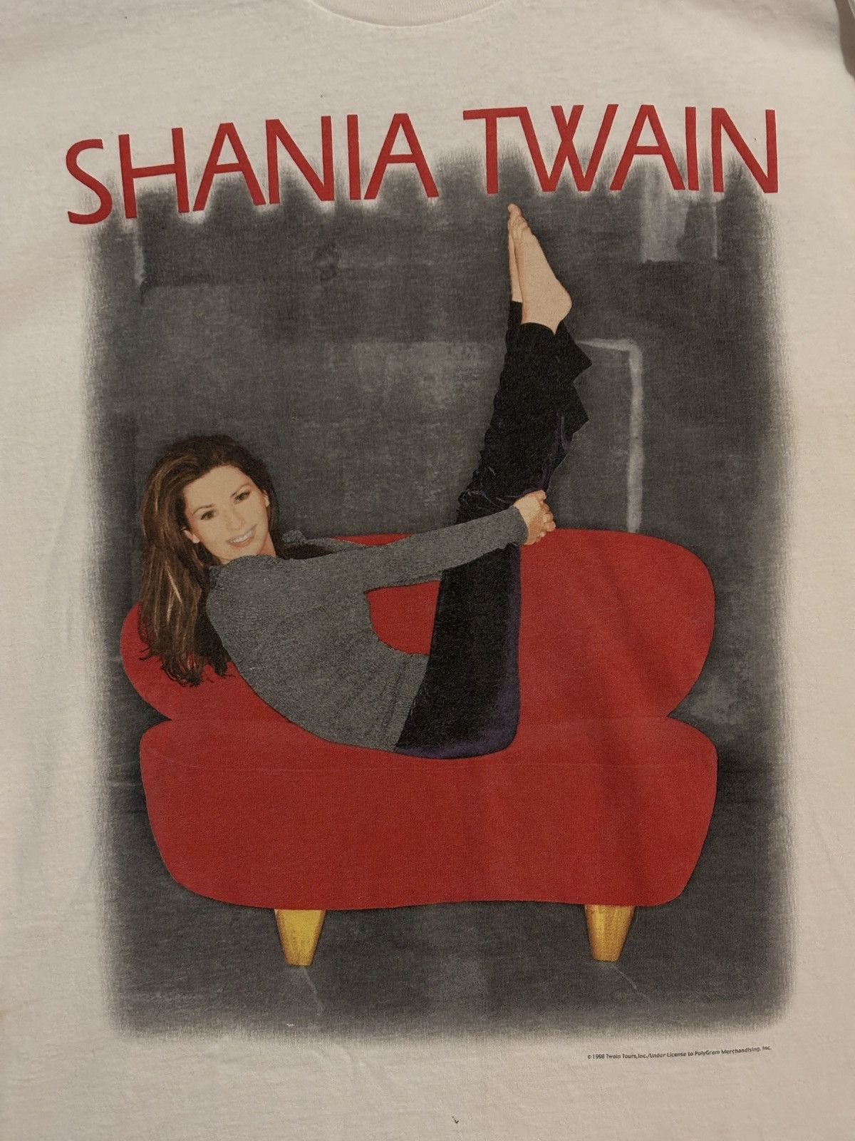Vintage Vintage 1998 Shania Twain World Tour Tee Shirt Size US XL / EU 56 / 4 - 2 Thumbnail