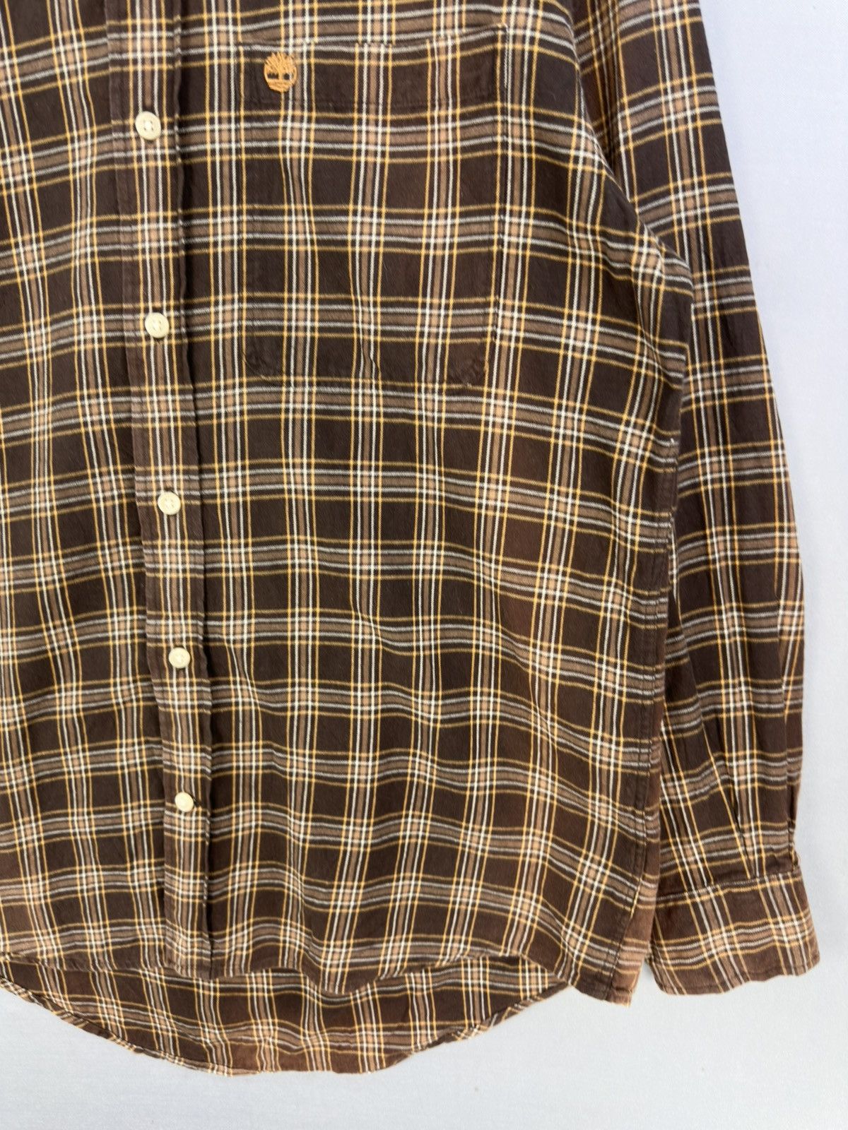 Timberland Vintage 90’s Timberland Plaid Check Flannel Shirt Button Up Size US L / EU 52-54 / 3 - 3 Thumbnail