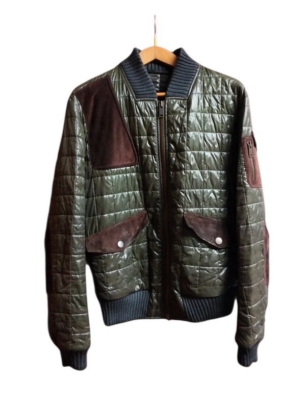 Gucci Gucci Quilted Nylon Bomber w/ Leather Details, Late 2000s Size US L / EU 52-54 / 3 - 1 Thumbnail