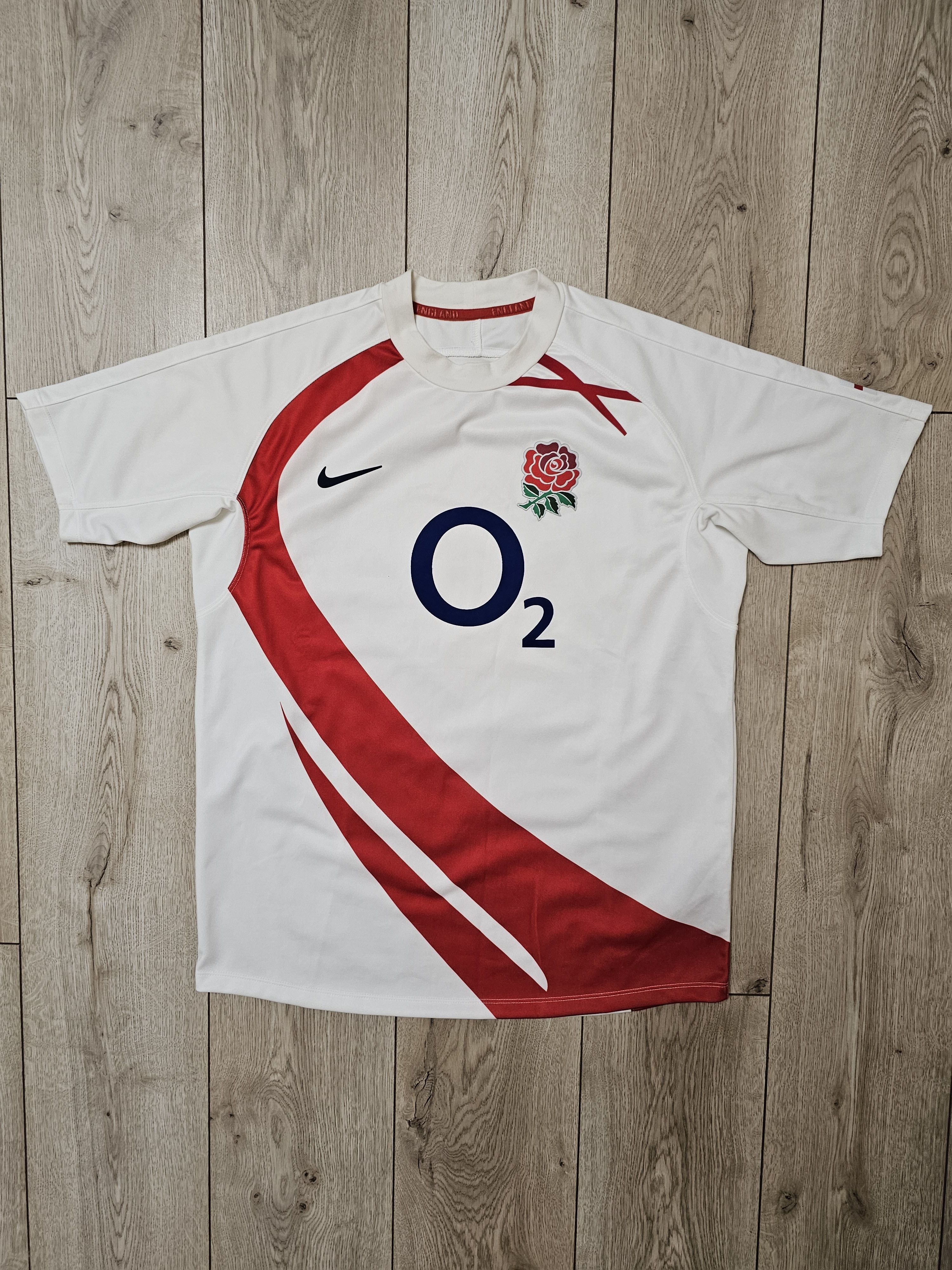 Nike ENGLAND RUGBY JERSEY VINTAGE NIKE SHIRT RUGBY JERSEY O2 Size US M / EU 48-50 / 2 - 1 Thumbnail