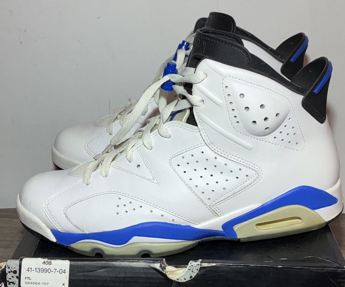 Jordan Brand Size 11 - Air Jordan 6 Retro Sport Blue (2014) Size US 11 / EU 44 - 2 Thumbnail