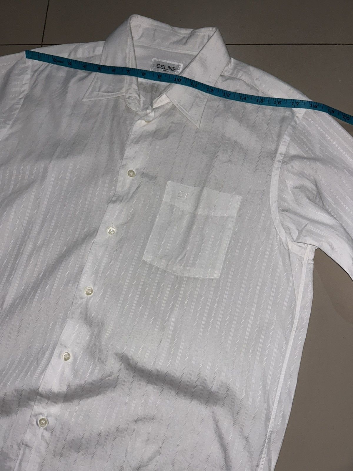 Celine Celine Striped Shirt White Size US S / EU 44-46 / 1 - 12 Thumbnail