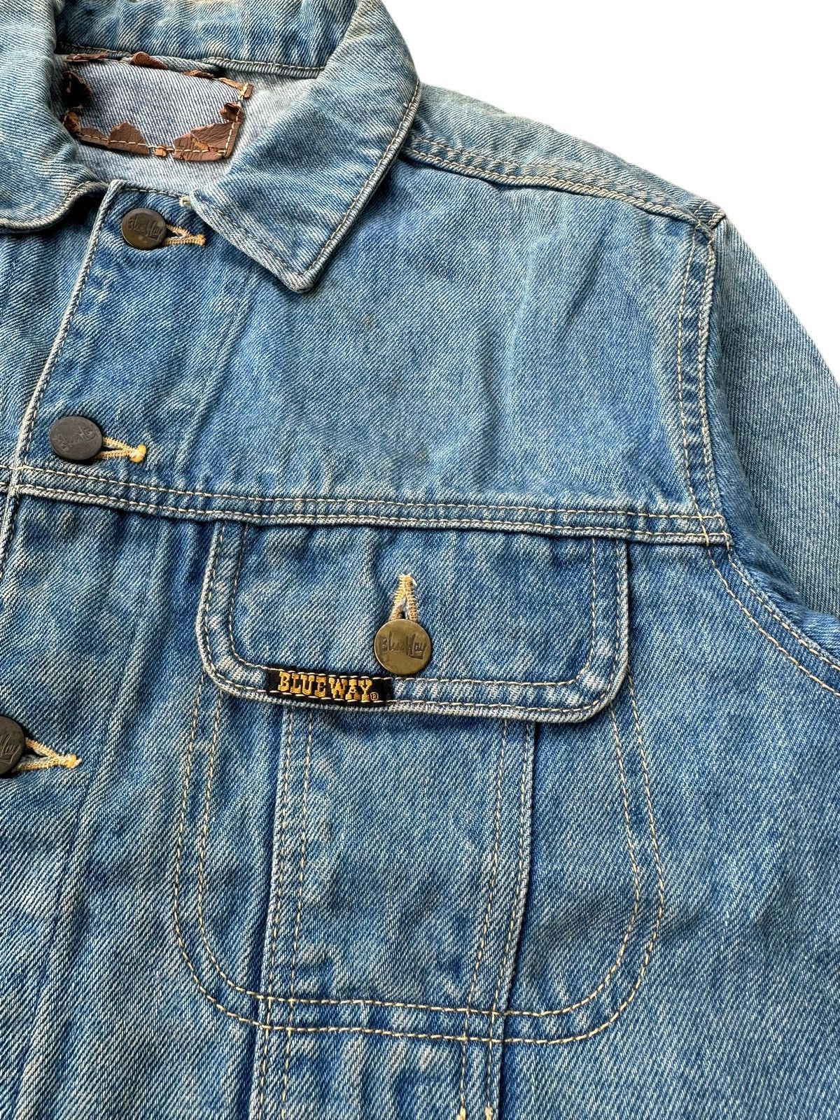 Vintage ‼️Rare‼️ Vintage 70s Blue way trucker blue denim jacket Size US S / EU 44-46 / 1 - 3 Thumbnail