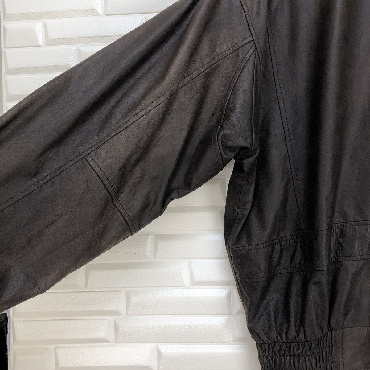 Jean Charles De Castelbajac × Leather Castelbajac Faded Jacket Size US L / EU 52-54 / 3 - 12 Thumbnail